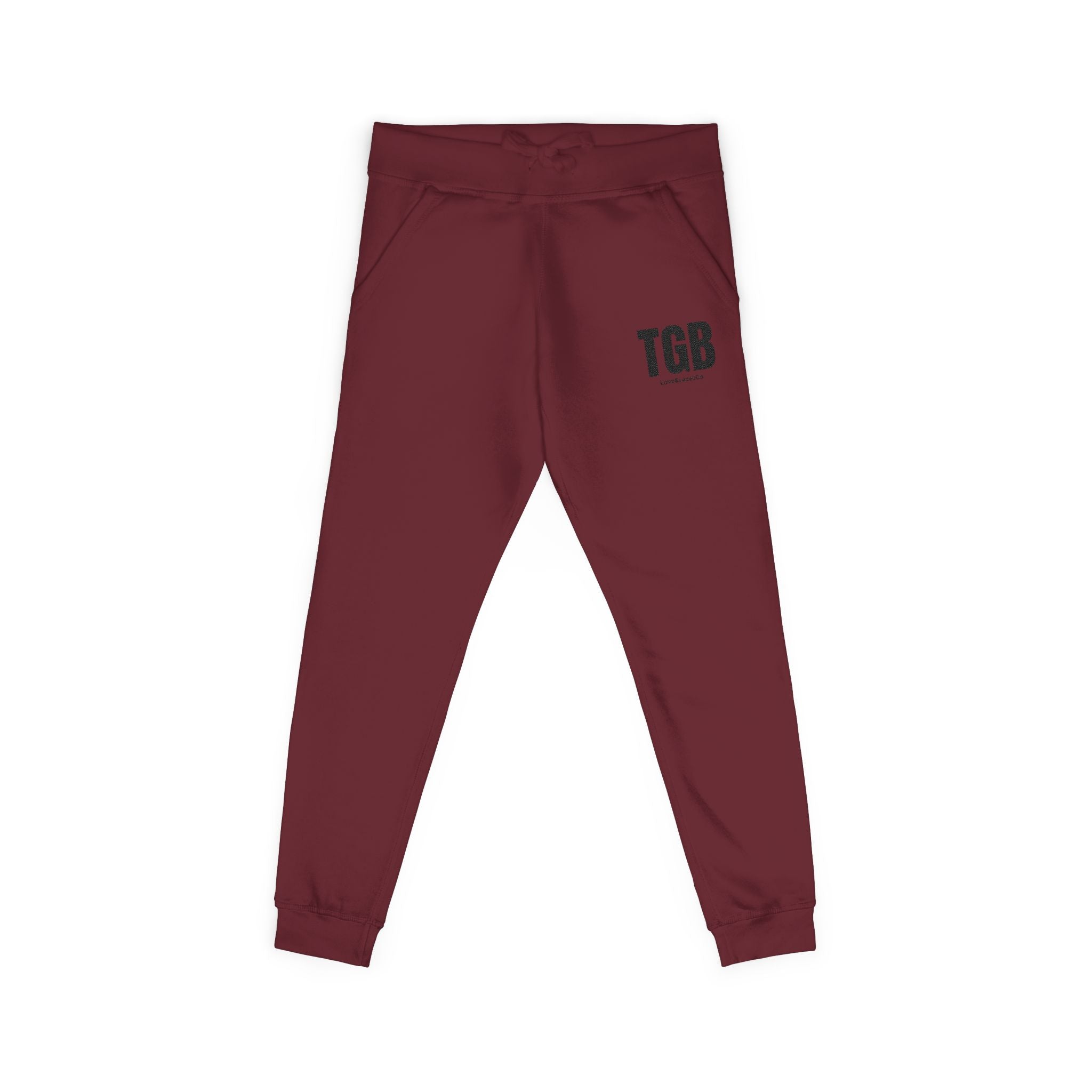 Embroidered 'TGB' Fleece Sweatpants – Cozy Casual Joggers
