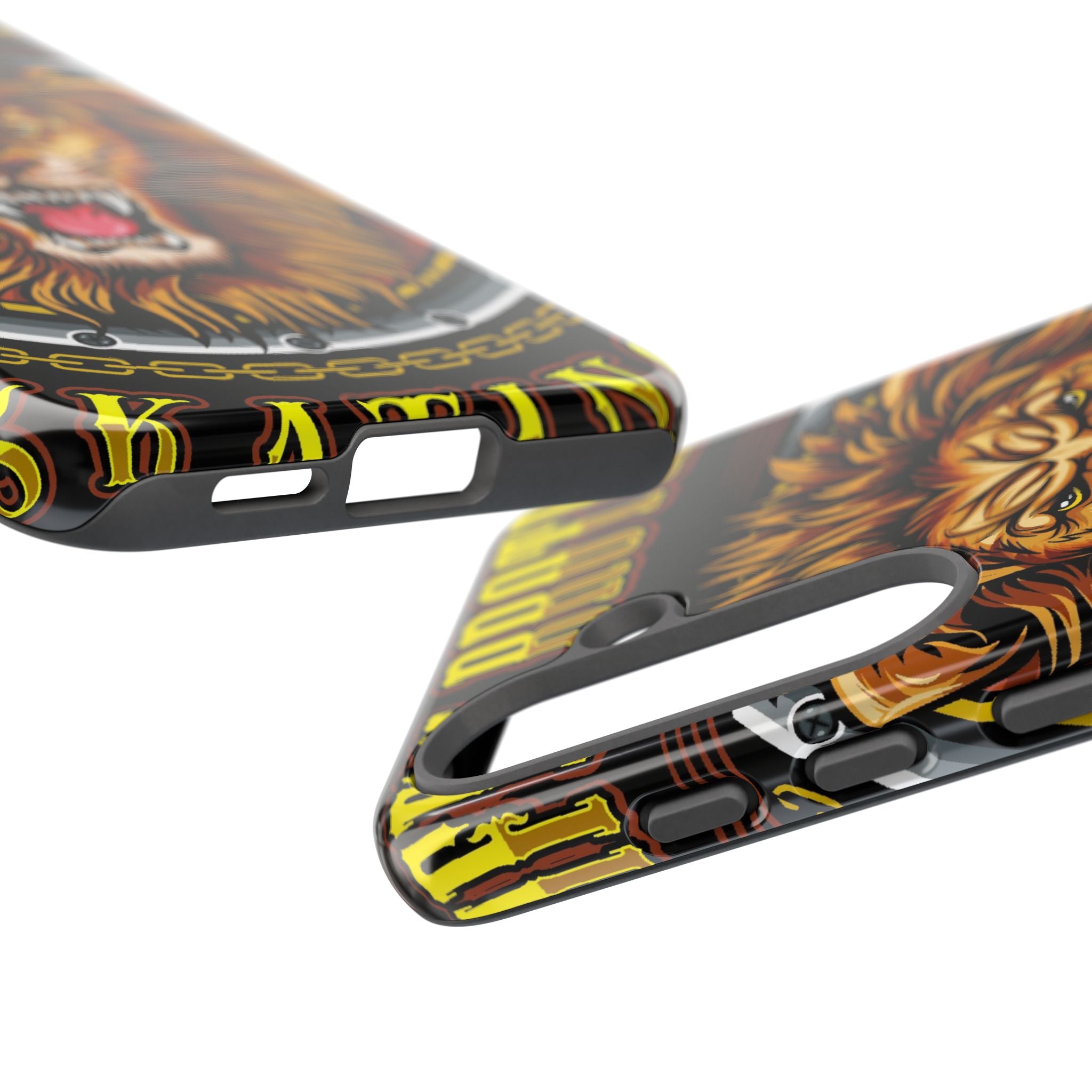 Lion King Tough Cases Phone Case — Fierce Roaring Lion Design, Protective Shockproof Cover