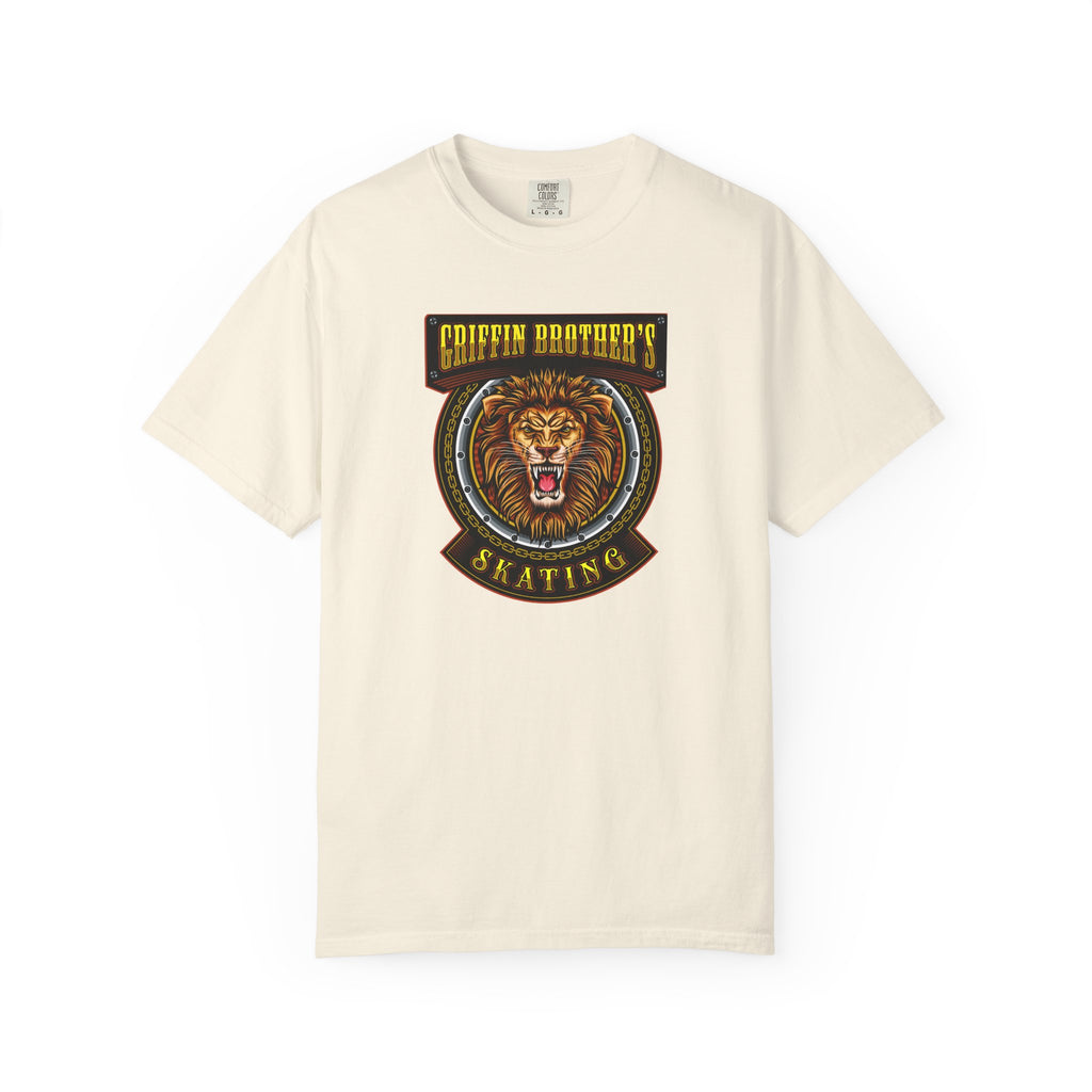 Griffin Brothers Skating Lion T-Shirt — Vintage Skate Crew Tee