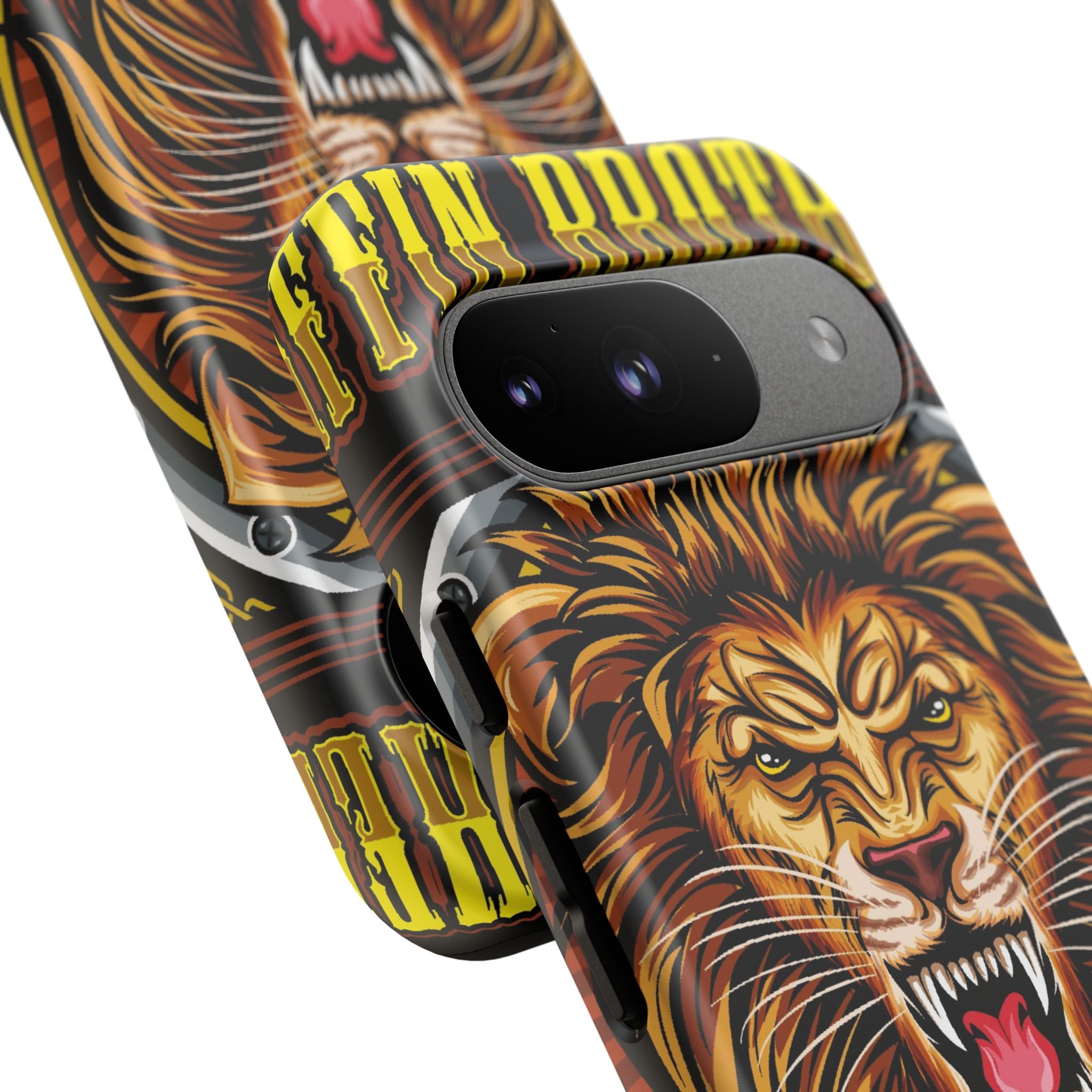 Lion King Tough Cases Phone Case — Fierce Roaring Lion Design, Protective Shockproof Cover