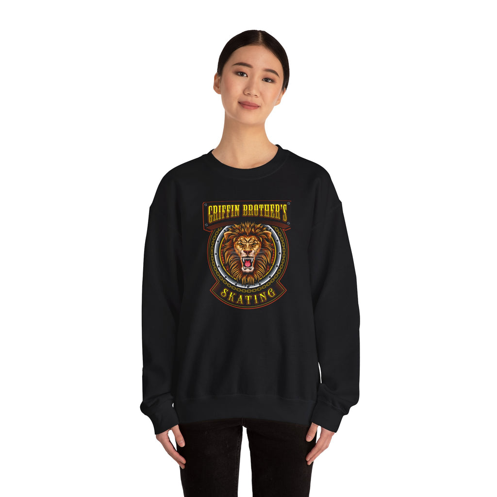 Griffin Brothers Skating Lion Crewneck Sweatshirt