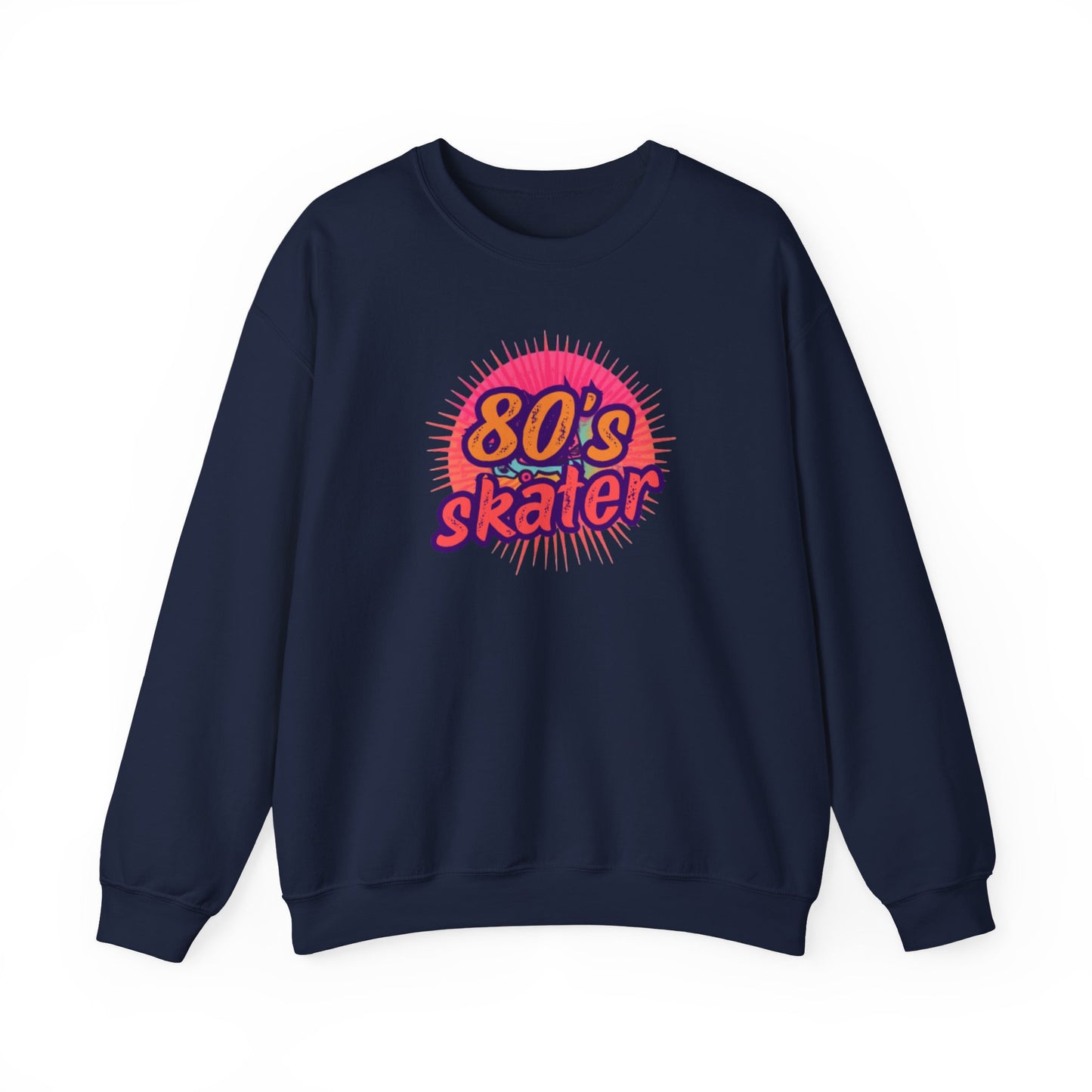80's Skater Sweatshirt - Retro Skateboarding Crewneck