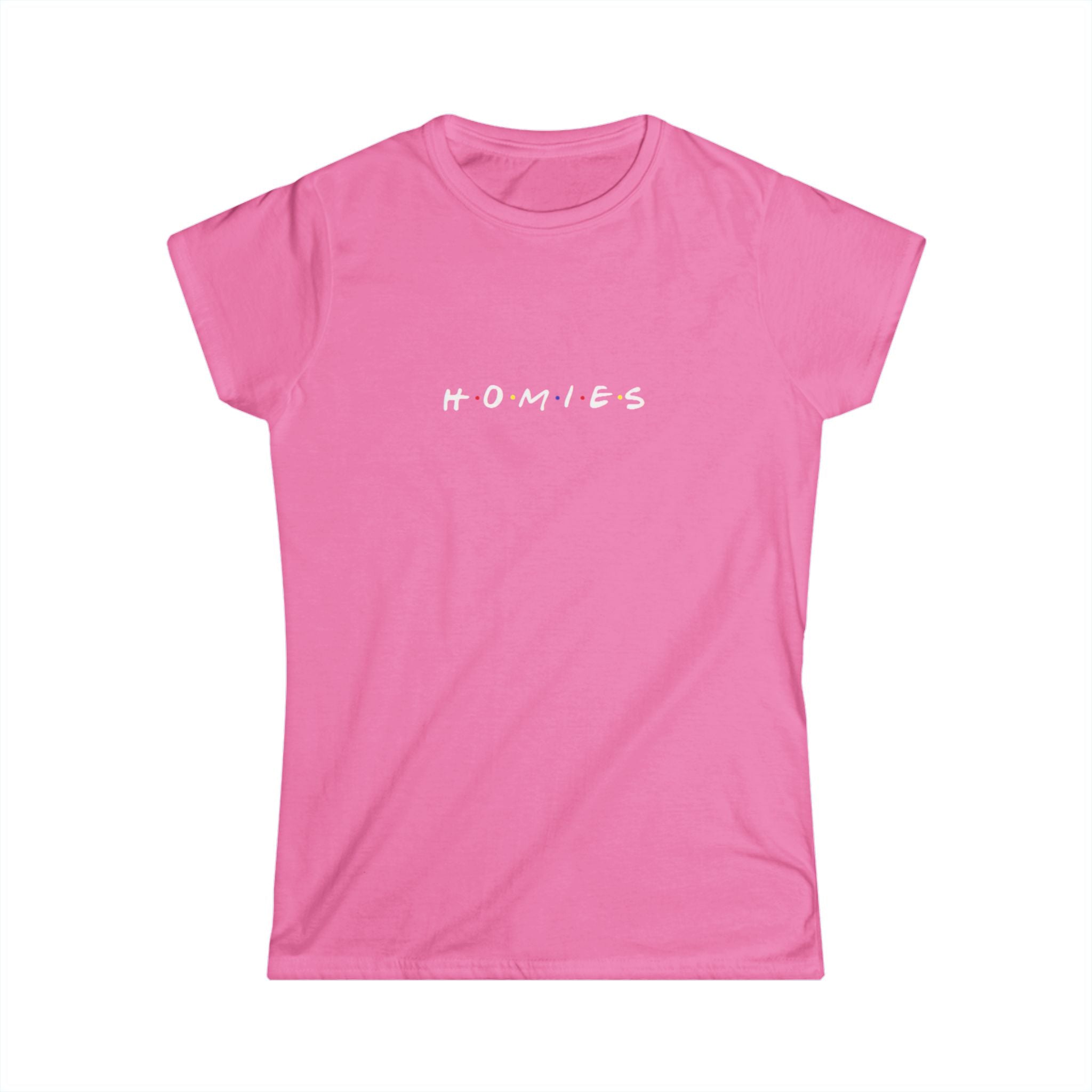 Homies Script Women's Tee — Casual Best Friends Graphic Shirt