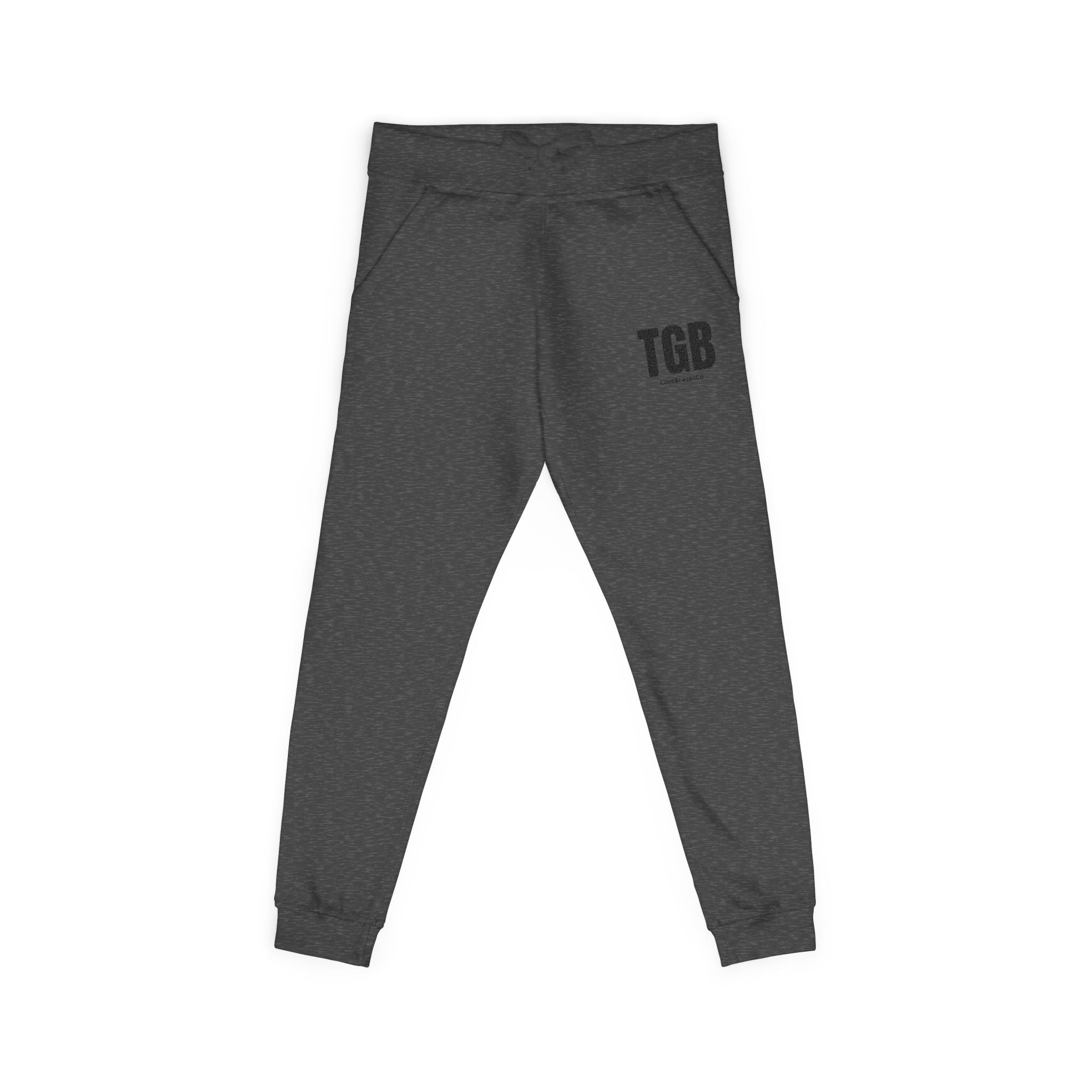 Embroidered 'TGB' Fleece Sweatpants – Cozy Casual Joggers