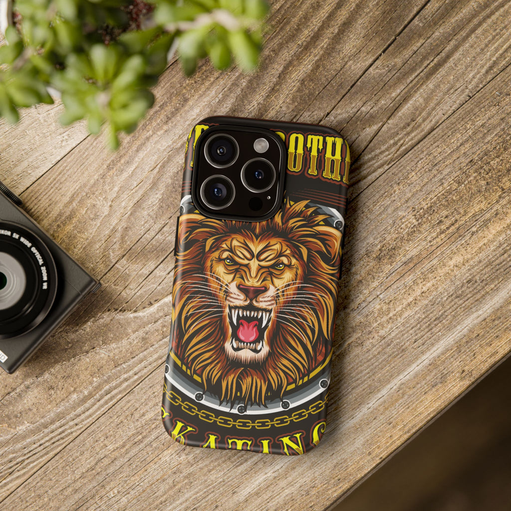 Lion King Tough Cases Phone Case — Fierce Roaring Lion Design, Protective Shockproof Cover