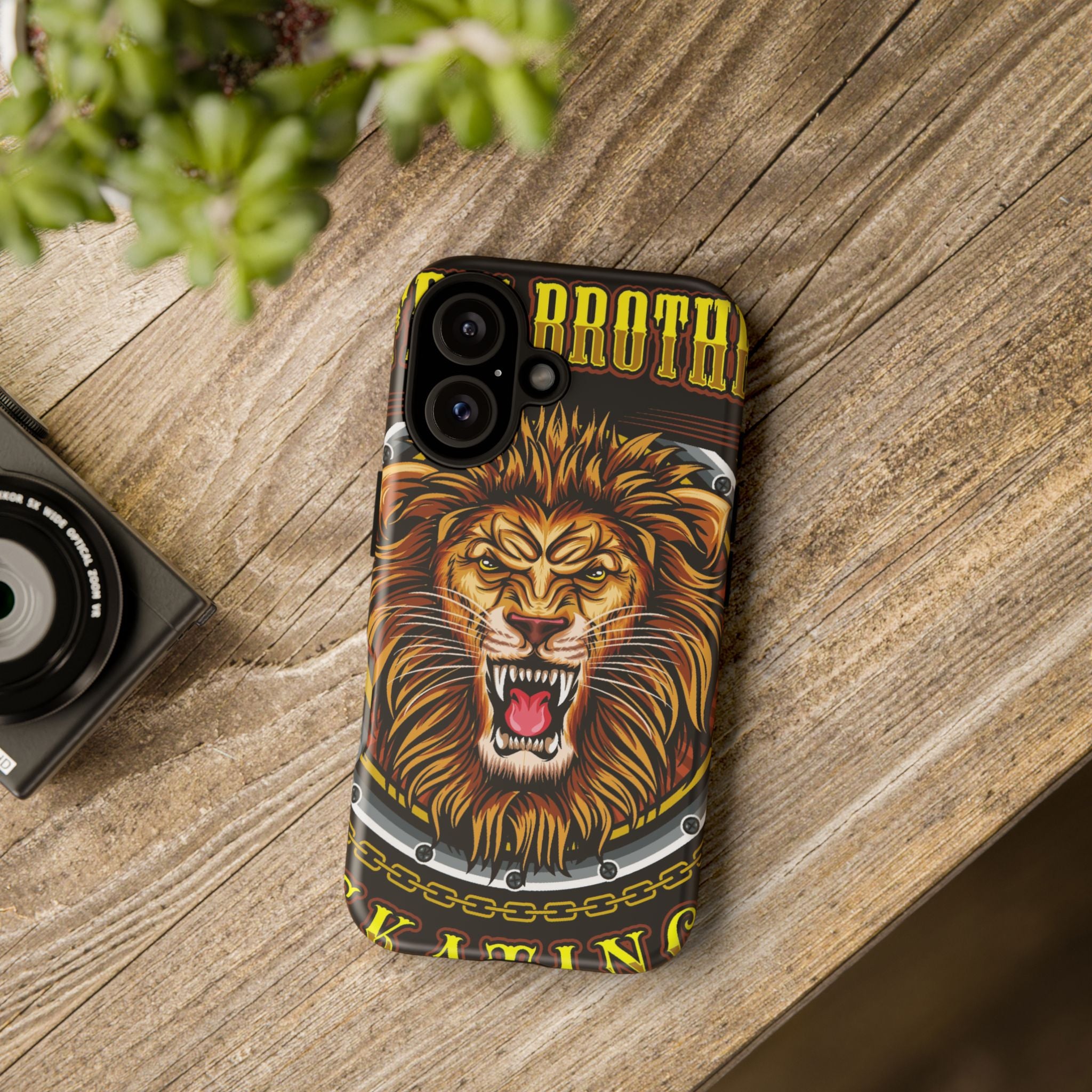 Lion King Tough Cases Phone Case — Fierce Roaring Lion Design, Protective Shockproof Cover