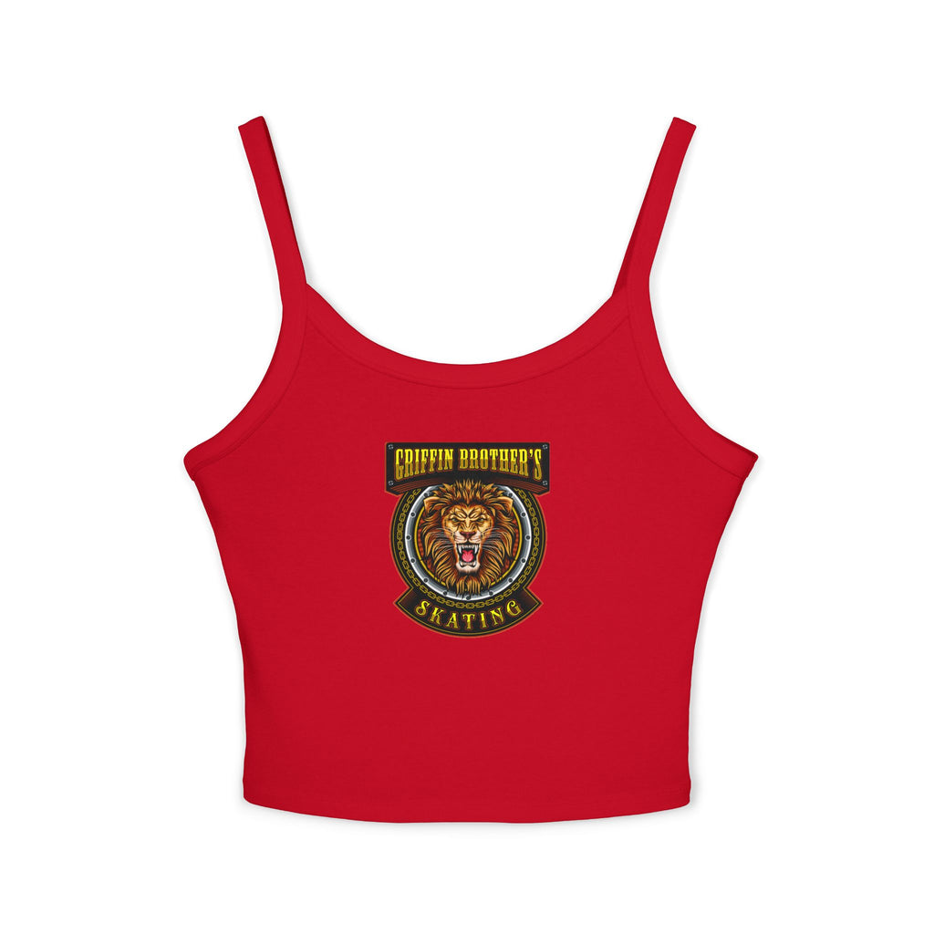 Lion Crest Skating Tank Top — Griffith Brothers Vintage Athletic Crop