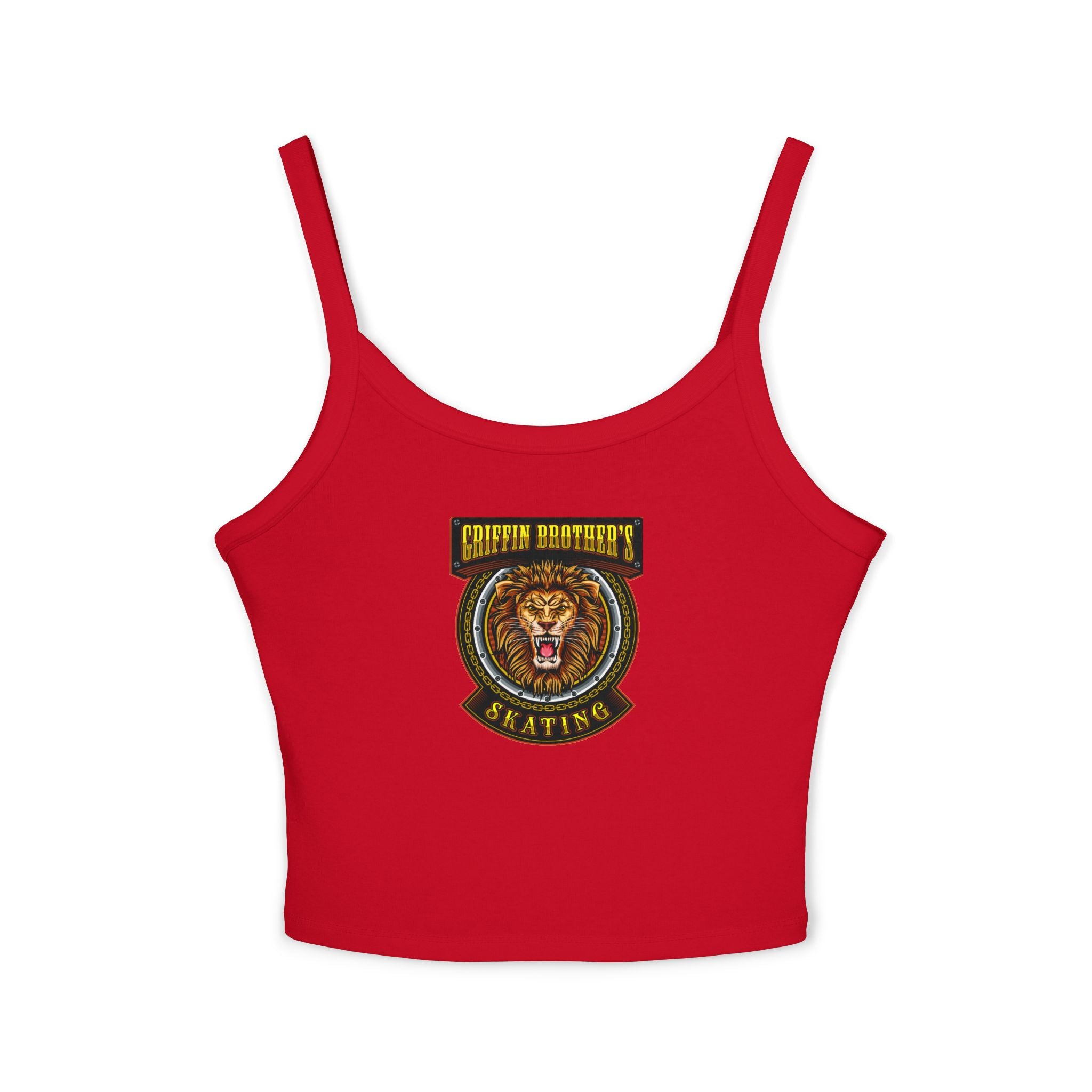 Lion Crest Skating Tank Top — Griffith Brothers Vintage Athletic Crop
