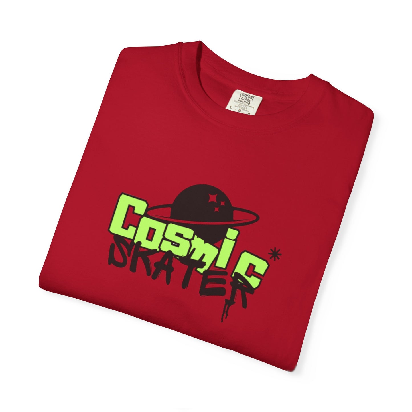 Cosmic Skater Graphic T-Shirt — Planet Skateboard Tee