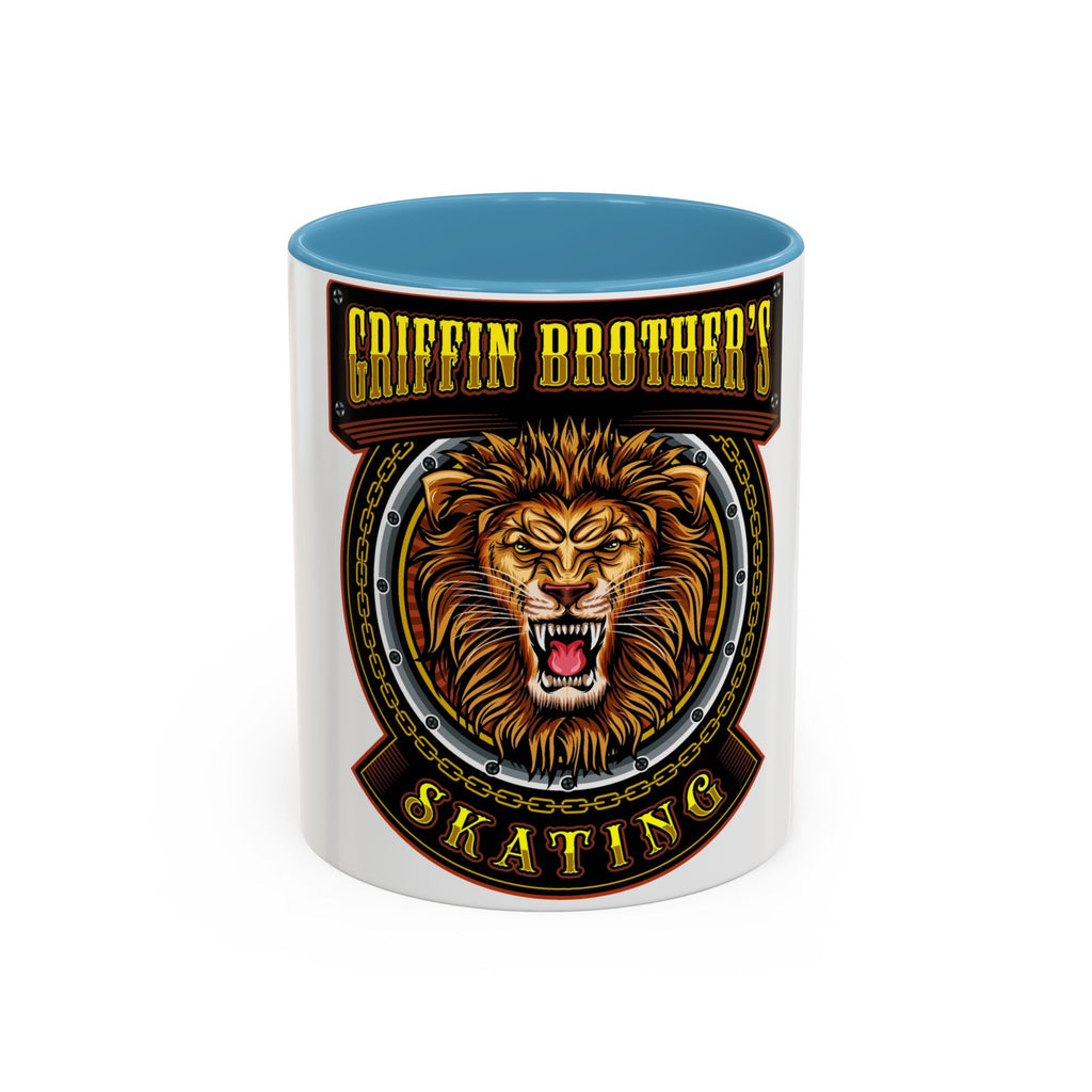 Griffin Brother's Skating Lion Accent Coffee Mug — 11/15oz