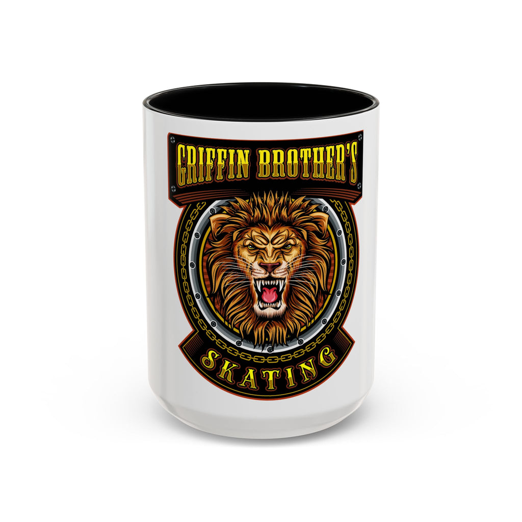 Griffin Brother's Skating Lion Accent Coffee Mug — 11/15oz