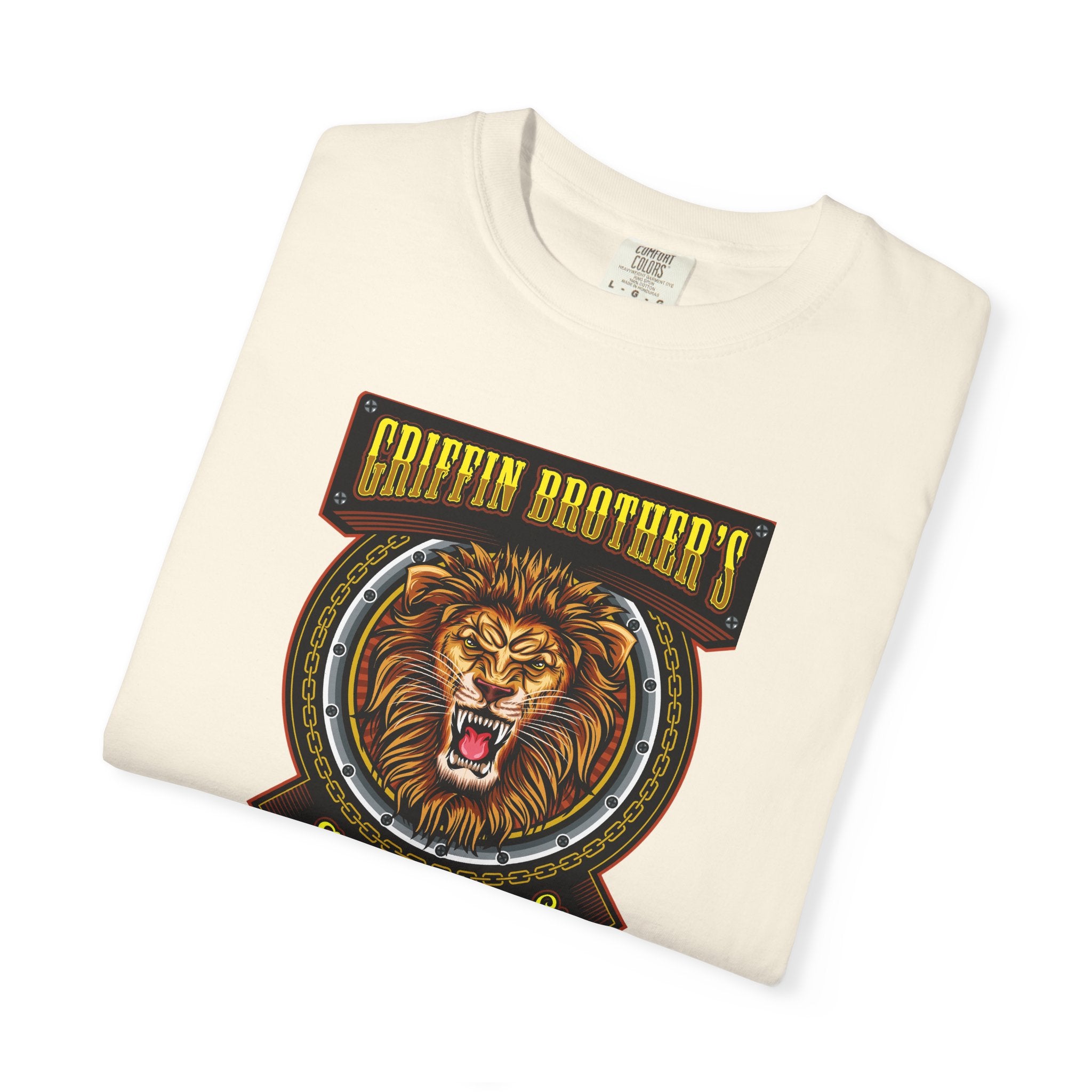 Griffin Brothers Skating Lion T-Shirt — Vintage Skate Crew Tee