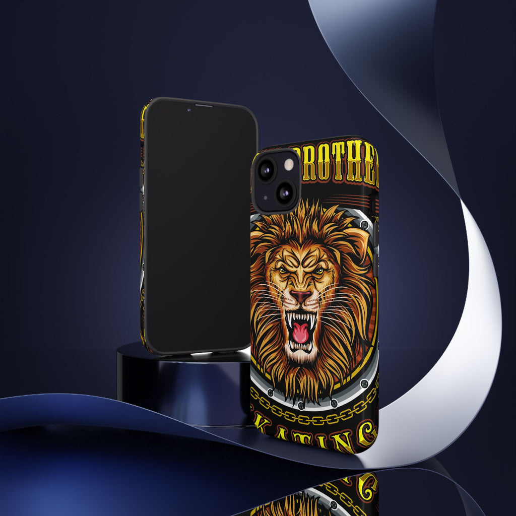 Lion King Tough Cases Phone Case — Fierce Roaring Lion Design, Protective Shockproof Cover