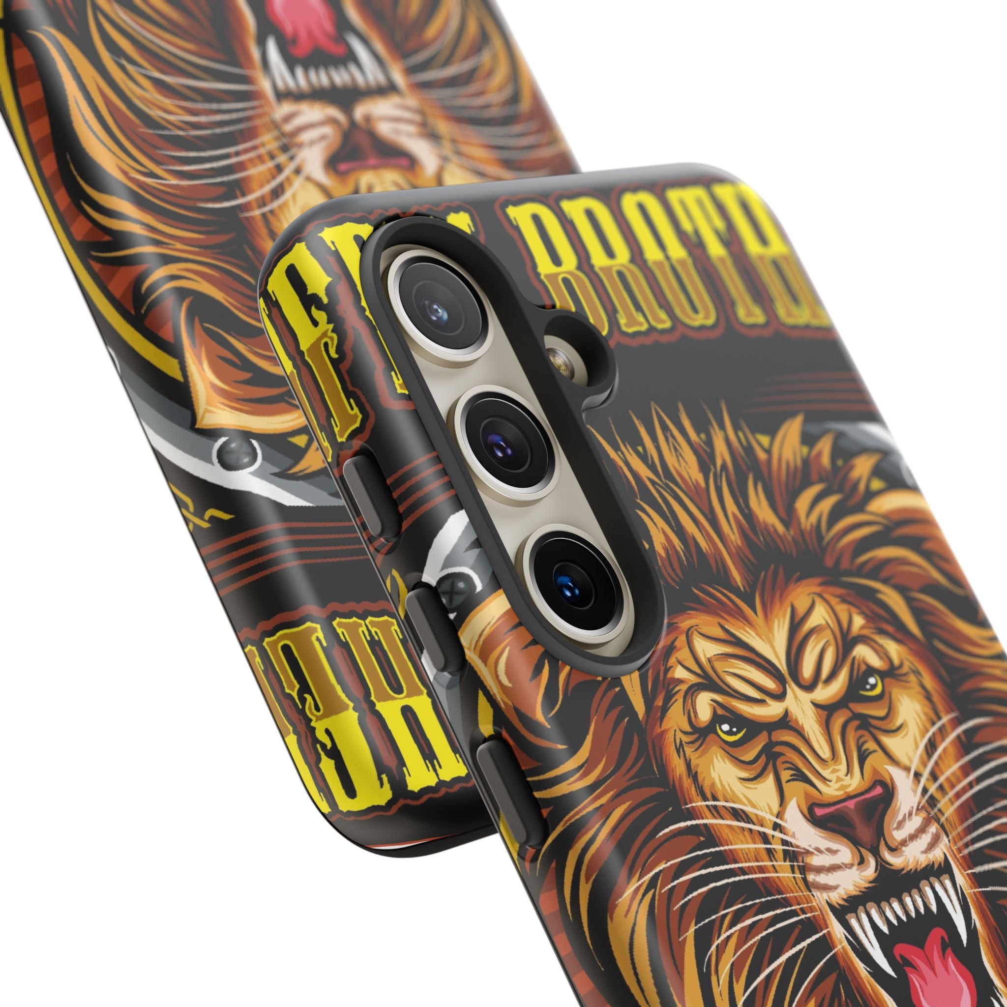 Lion King Tough Cases Phone Case — Fierce Roaring Lion Design, Protective Shockproof Cover