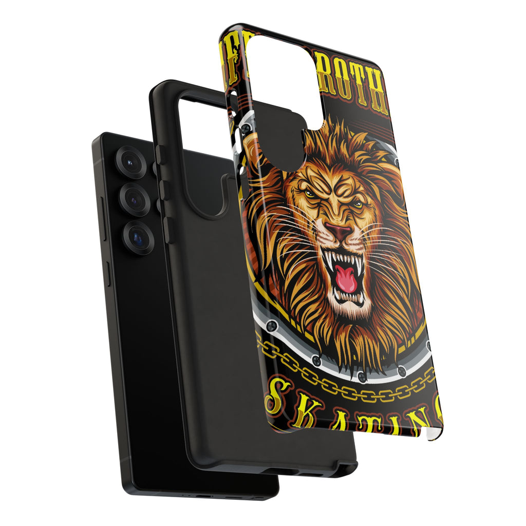 Lion King Tough Cases Phone Case — Fierce Roaring Lion Design, Protective Shockproof Cover