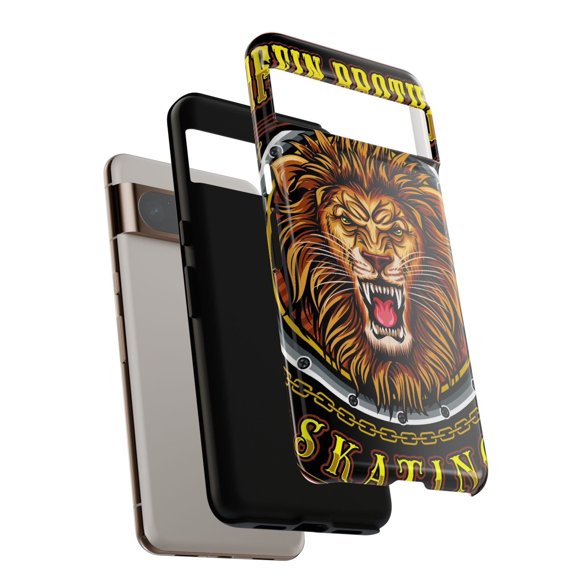 Lion King Tough Cases Phone Case — Fierce Roaring Lion Design, Protective Shockproof Cover