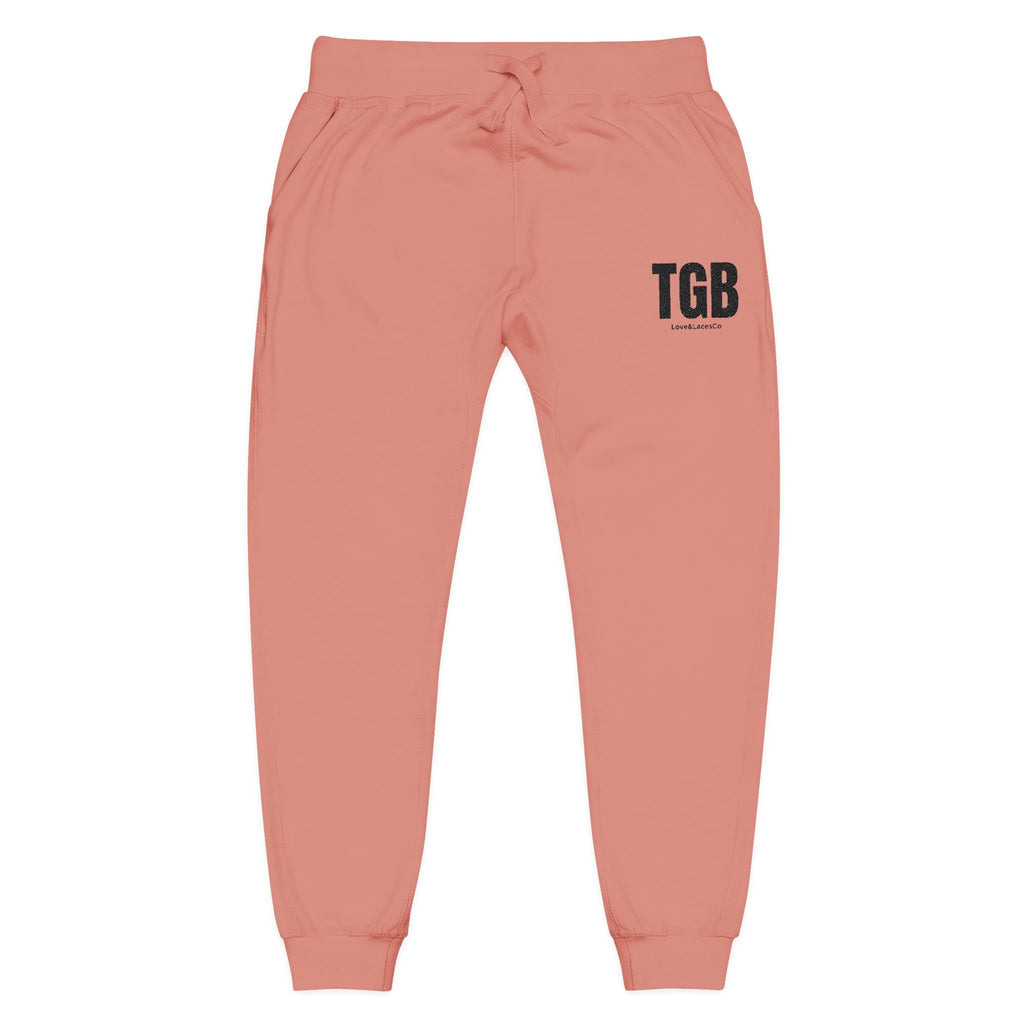 Embroidered 'TGB' Fleece Sweatpants – Cozy Casual Joggers