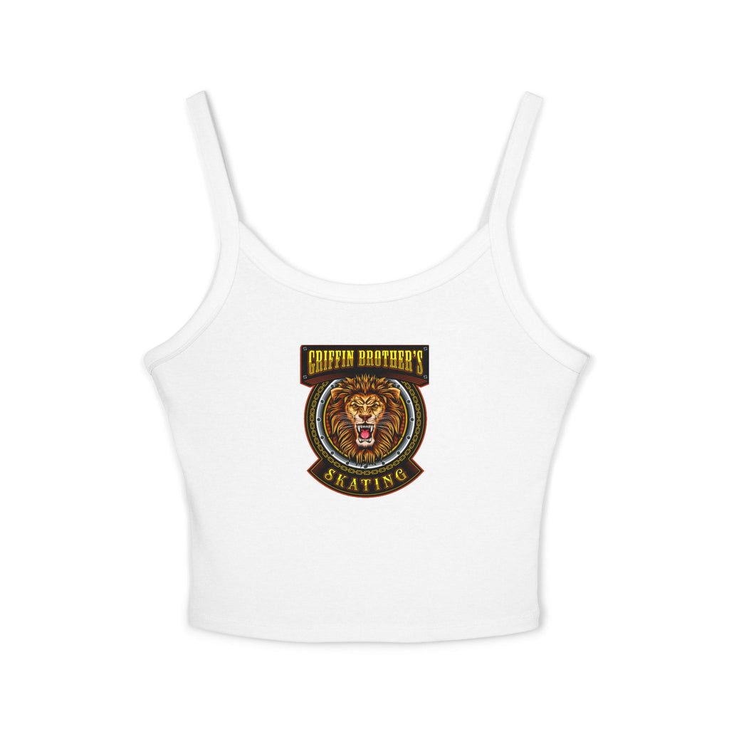 Lion Crest Skating Tank Top — Griffith Brothers Vintage Athletic Crop