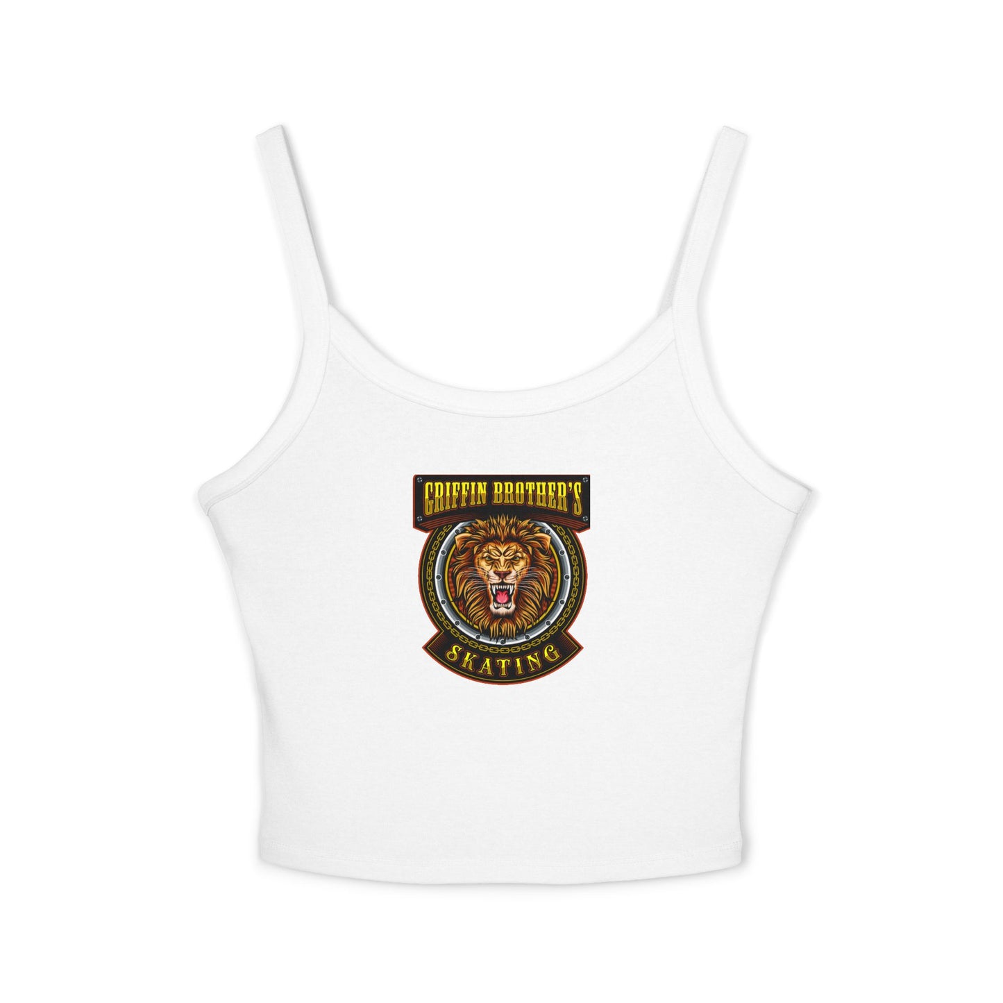Lion Crest Skating Tank Top — Griffith Brothers Vintage Athletic Crop