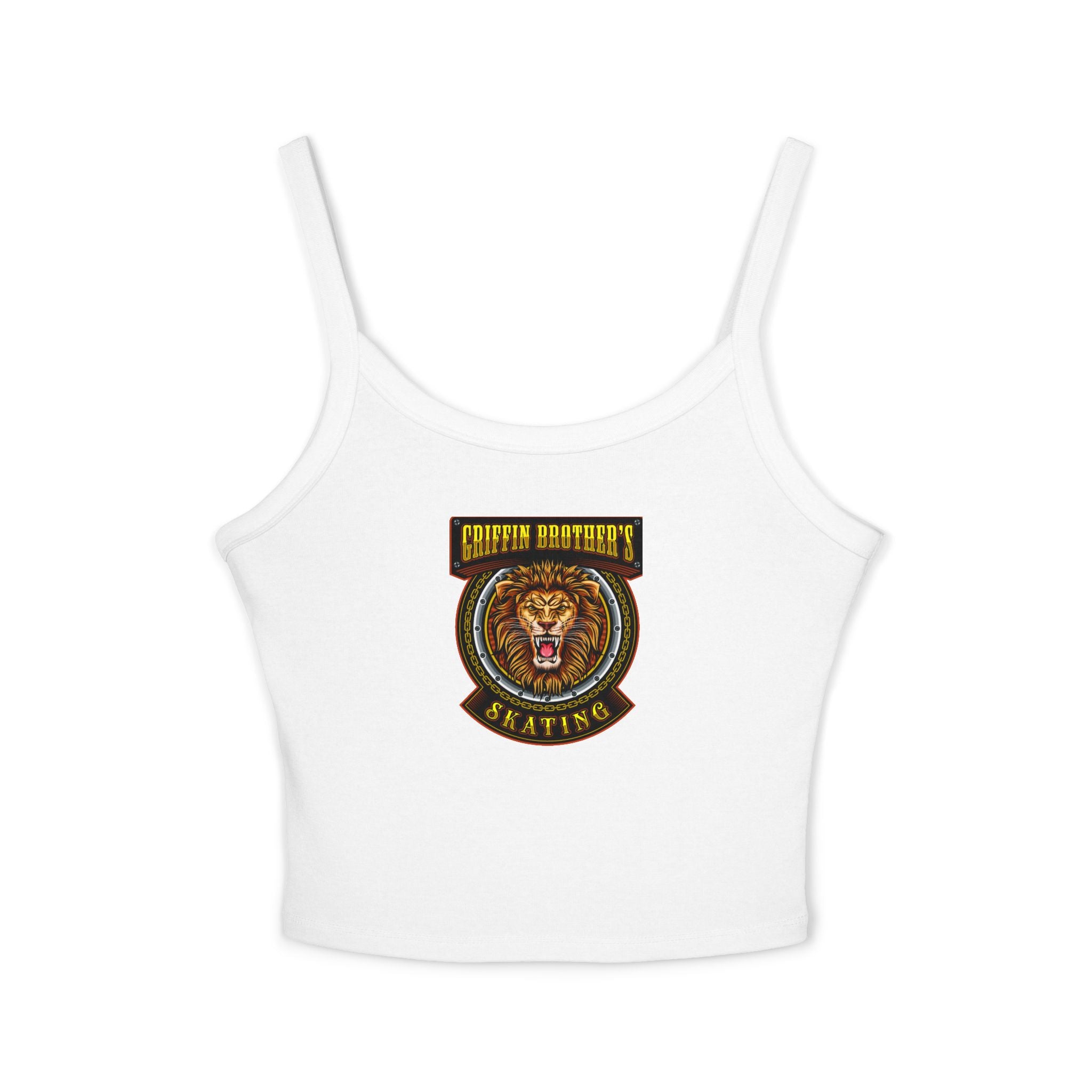 Lion Crest Skating Tank Top — Griffith Brothers Vintage Athletic Crop