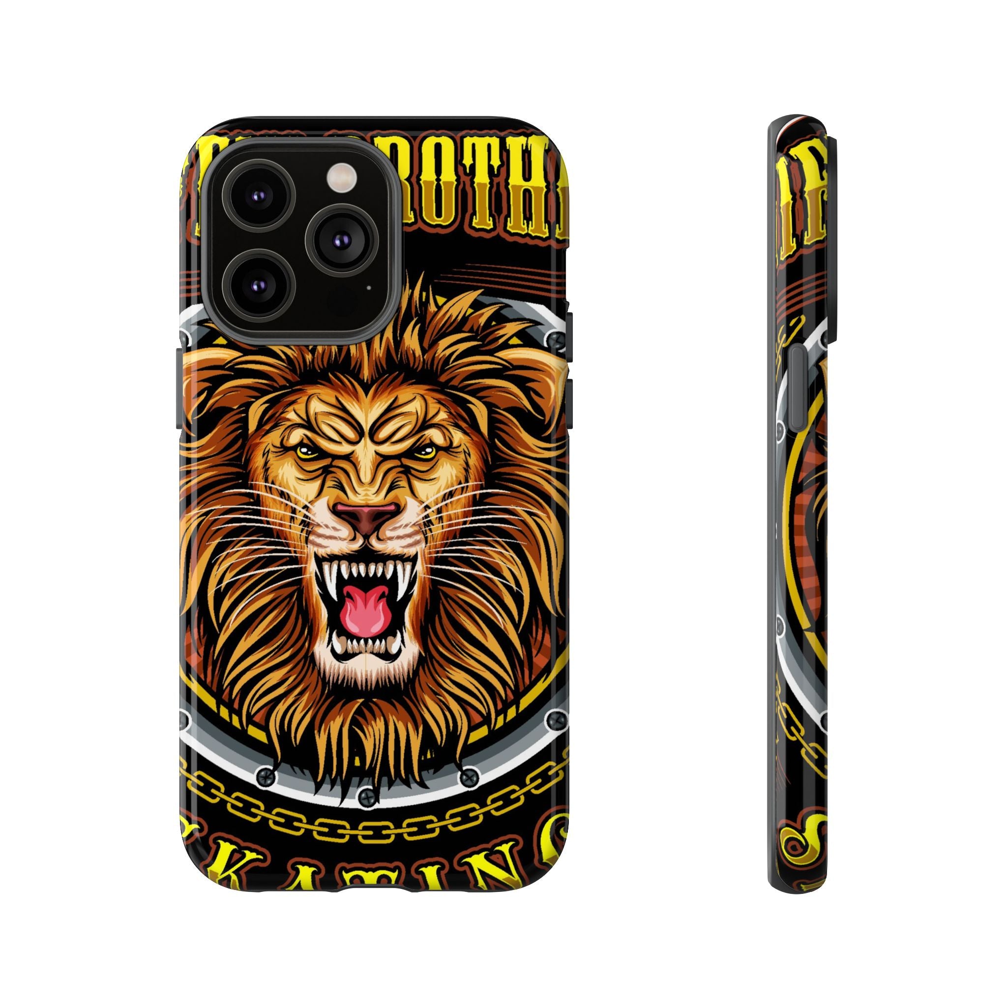 Lion King Tough Cases Phone Case — Fierce Roaring Lion Design, Protective Shockproof Cover