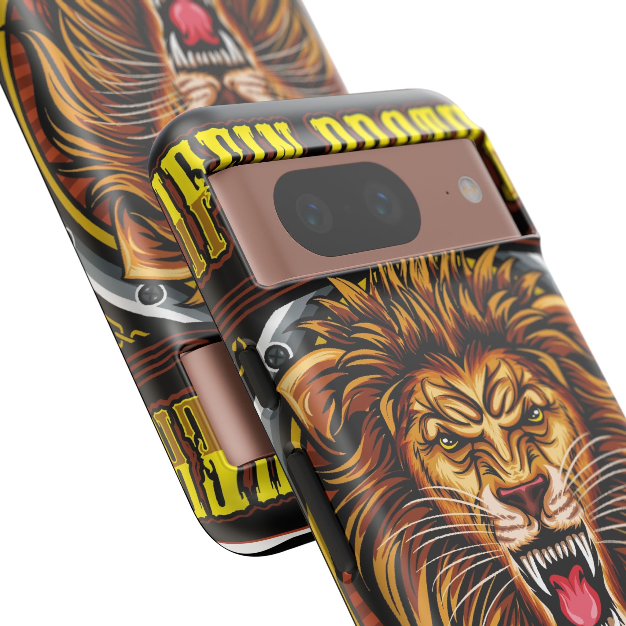 Lion King Tough Cases Phone Case — Fierce Roaring Lion Design, Protective Shockproof Cover