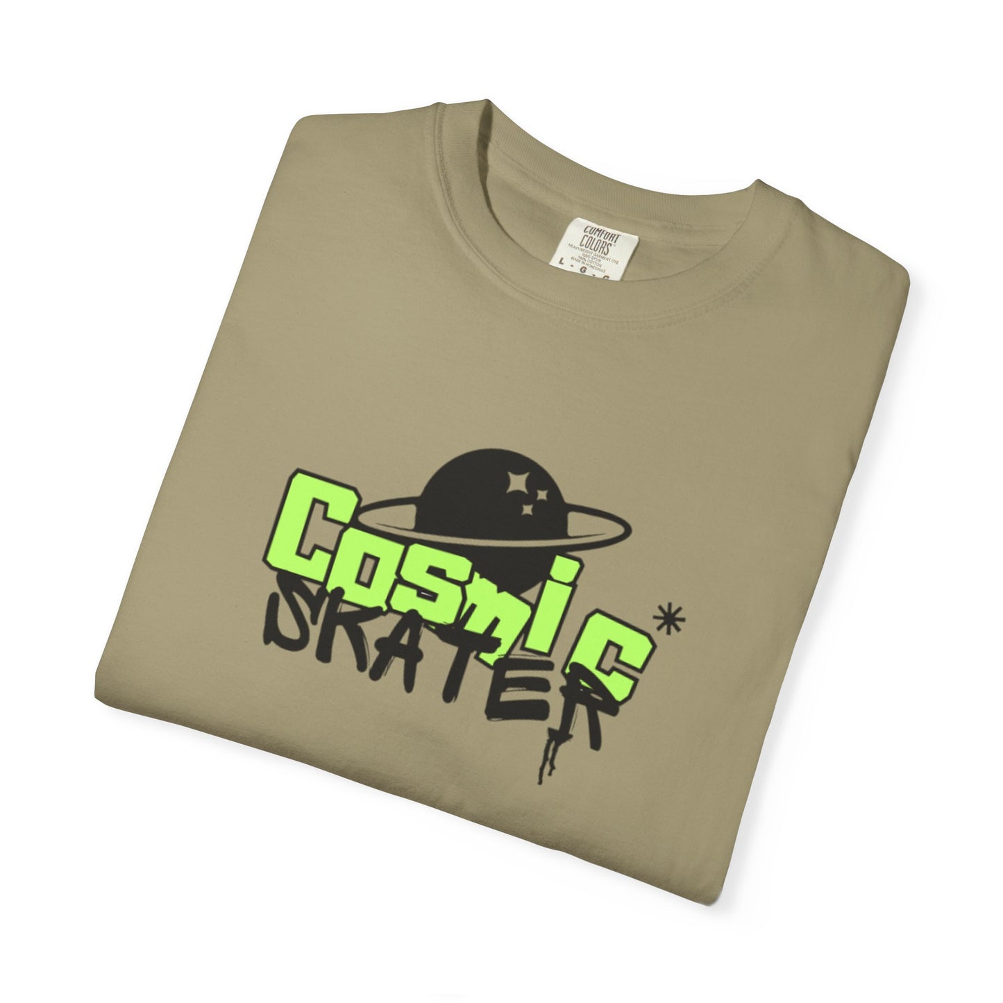 Cosmic Skater Graphic T-Shirt — Planet Skateboard Tee