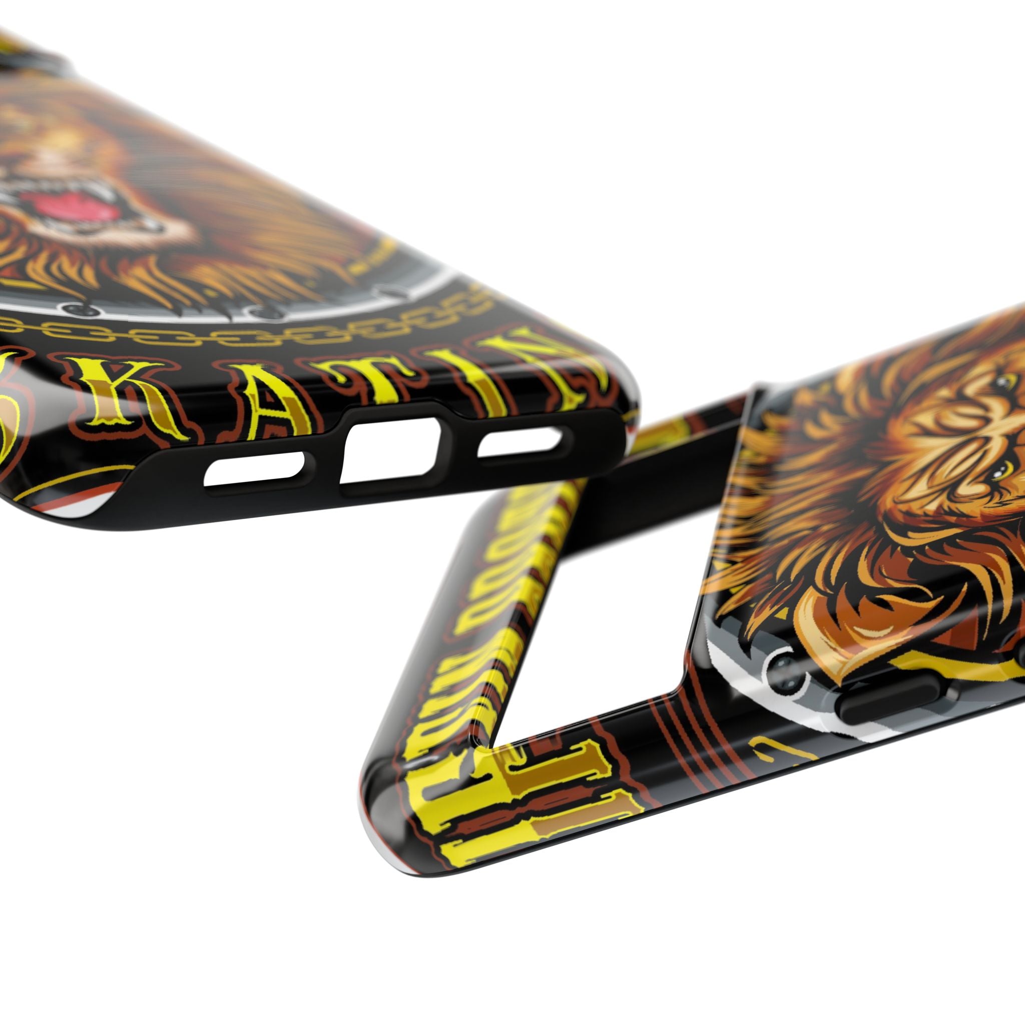 Lion King Tough Cases Phone Case — Fierce Roaring Lion Design, Protective Shockproof Cover