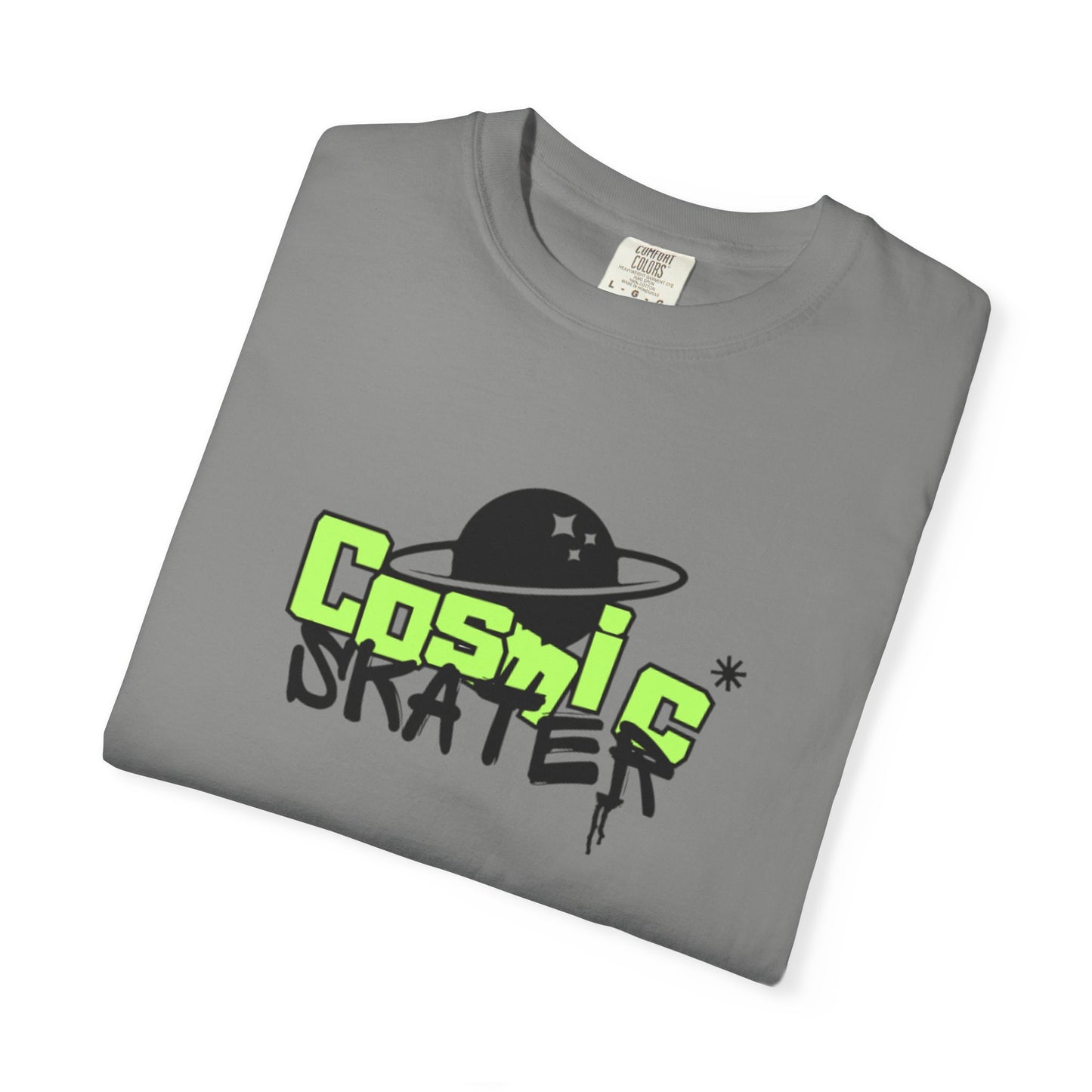 Cosmic Skater Graphic T-Shirt — Planet Skateboard Tee