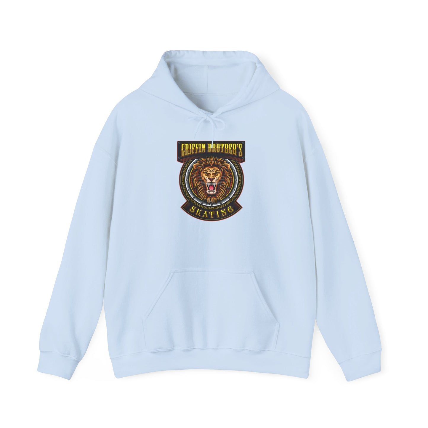 Griffin Authority Skating Hoodie — Vintage Lion Patch Graphic