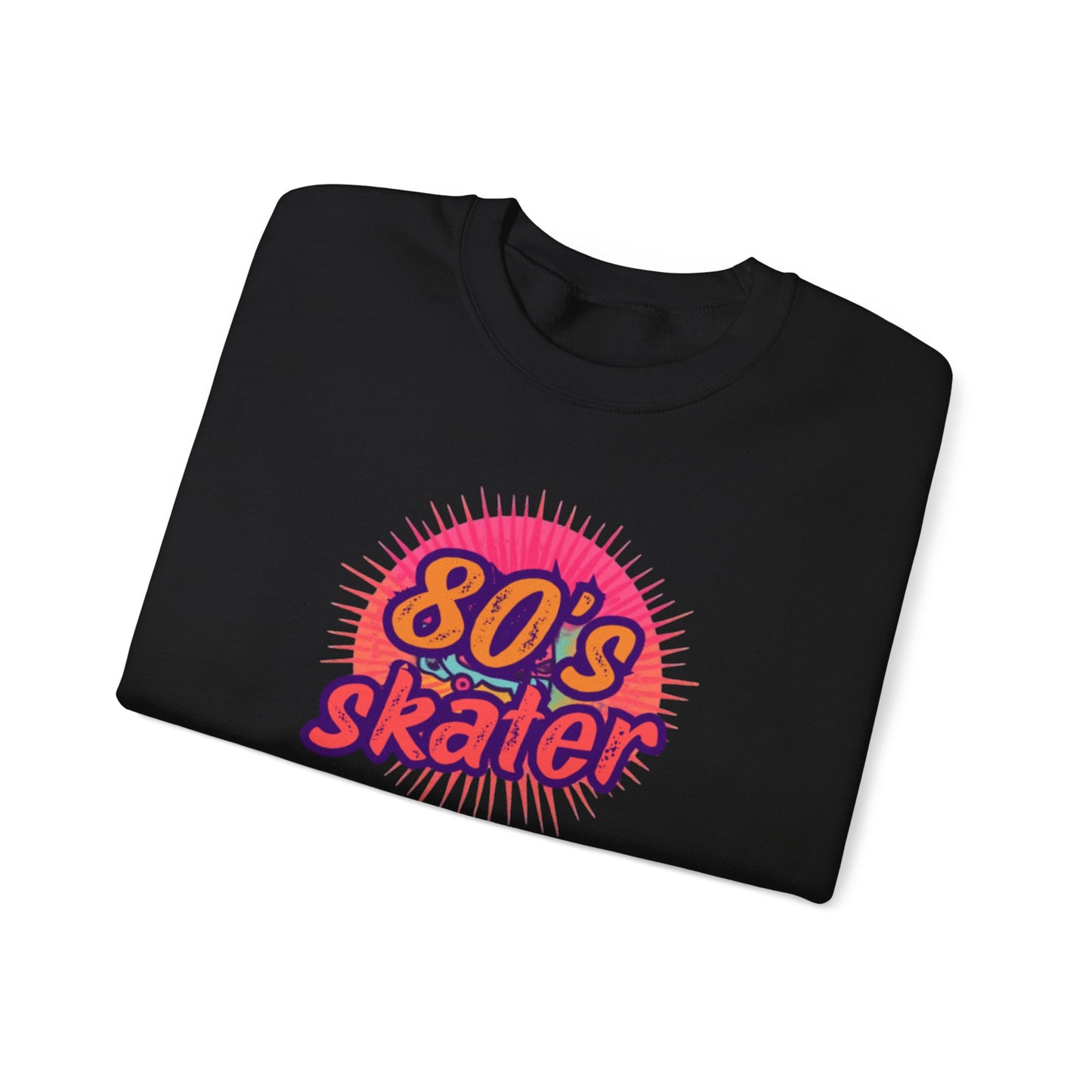 80's Skater Sweatshirt - Retro Skateboarding Crewneck