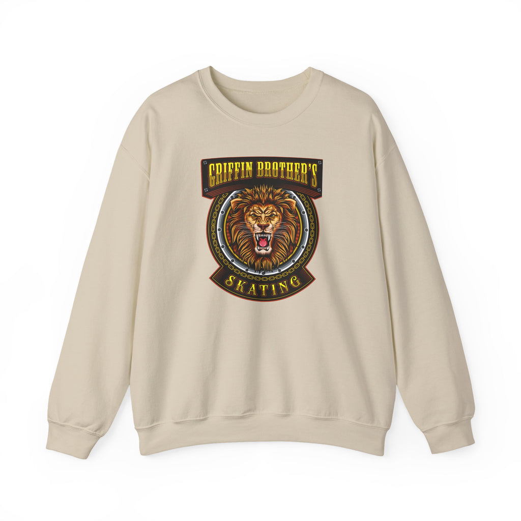 Griffin Brothers Skating Lion Crewneck Sweatshirt