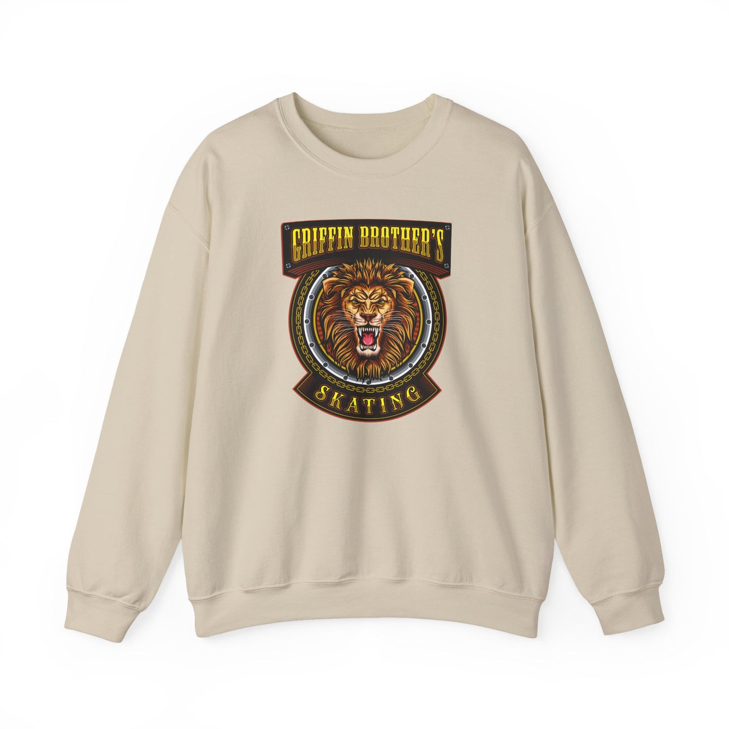 Griffin Brothers Skating Lion Crewneck Sweatshirt