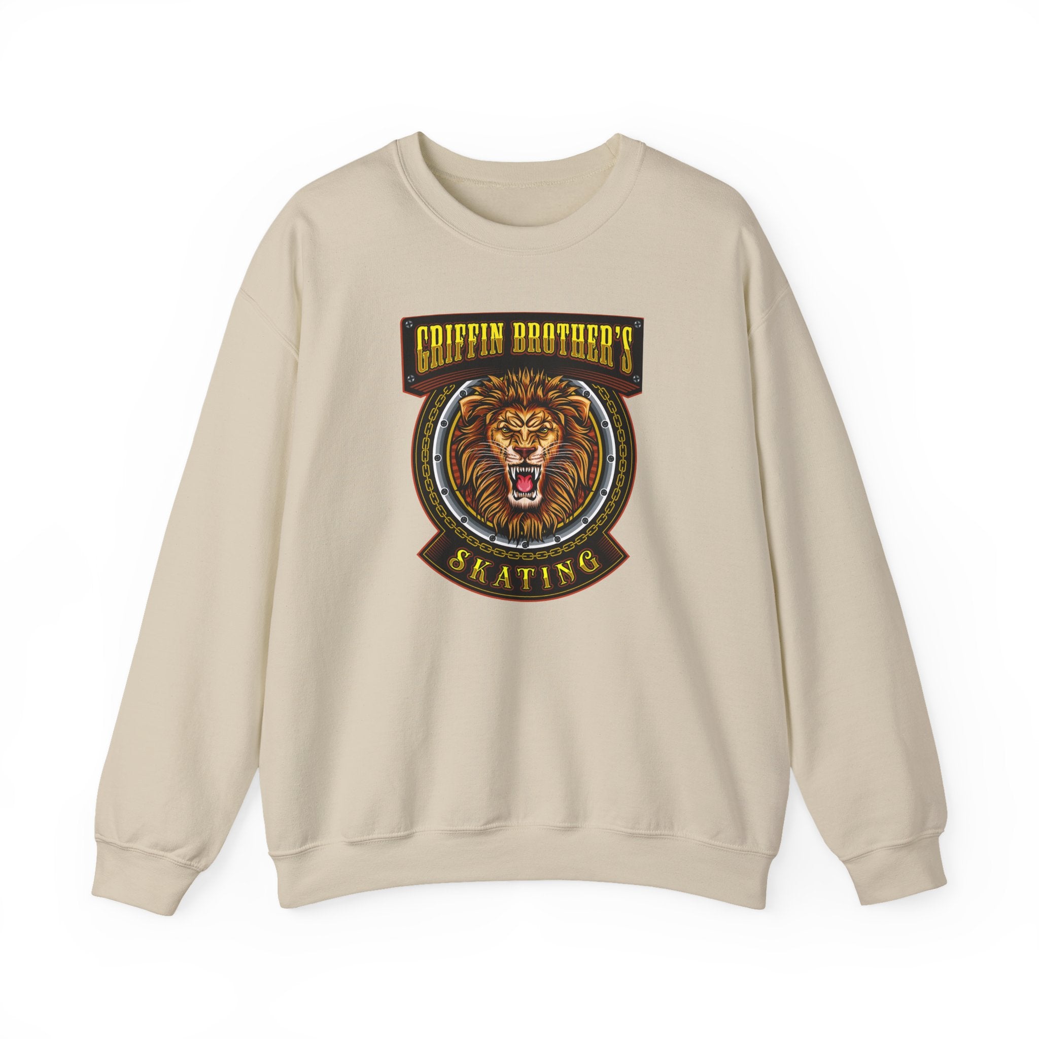 Griffin Brothers Skating Lion Crewneck Sweatshirt