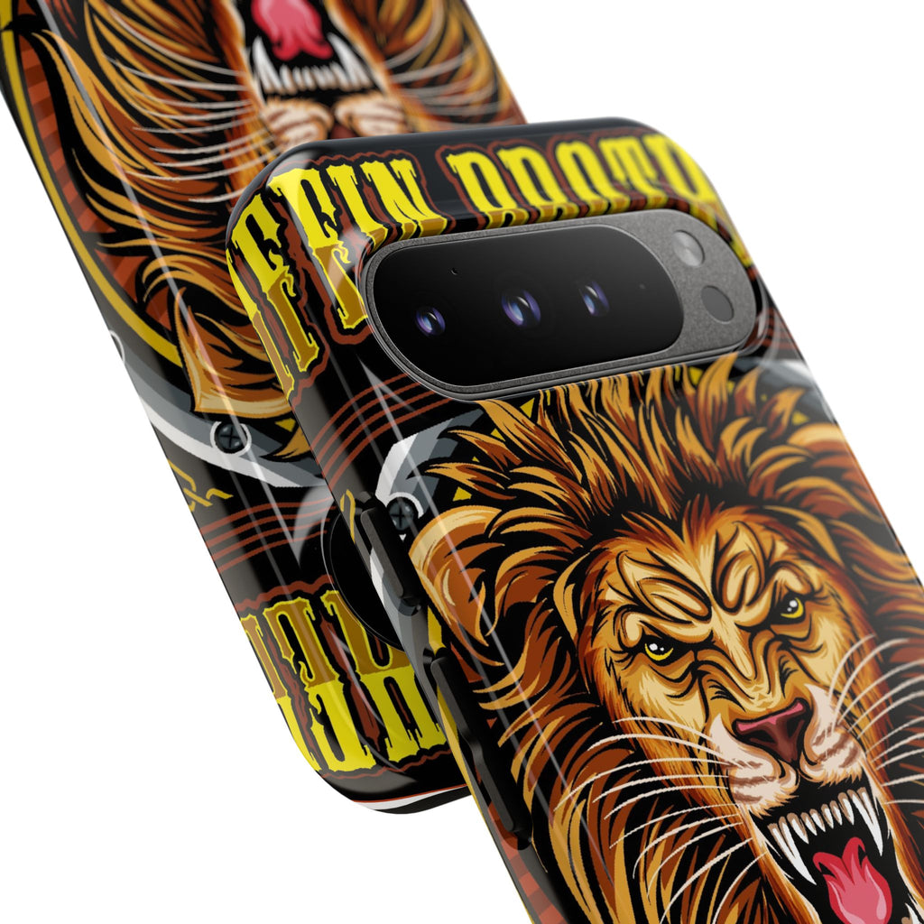 Lion King Tough Cases Phone Case — Fierce Roaring Lion Design, Protective Shockproof Cover