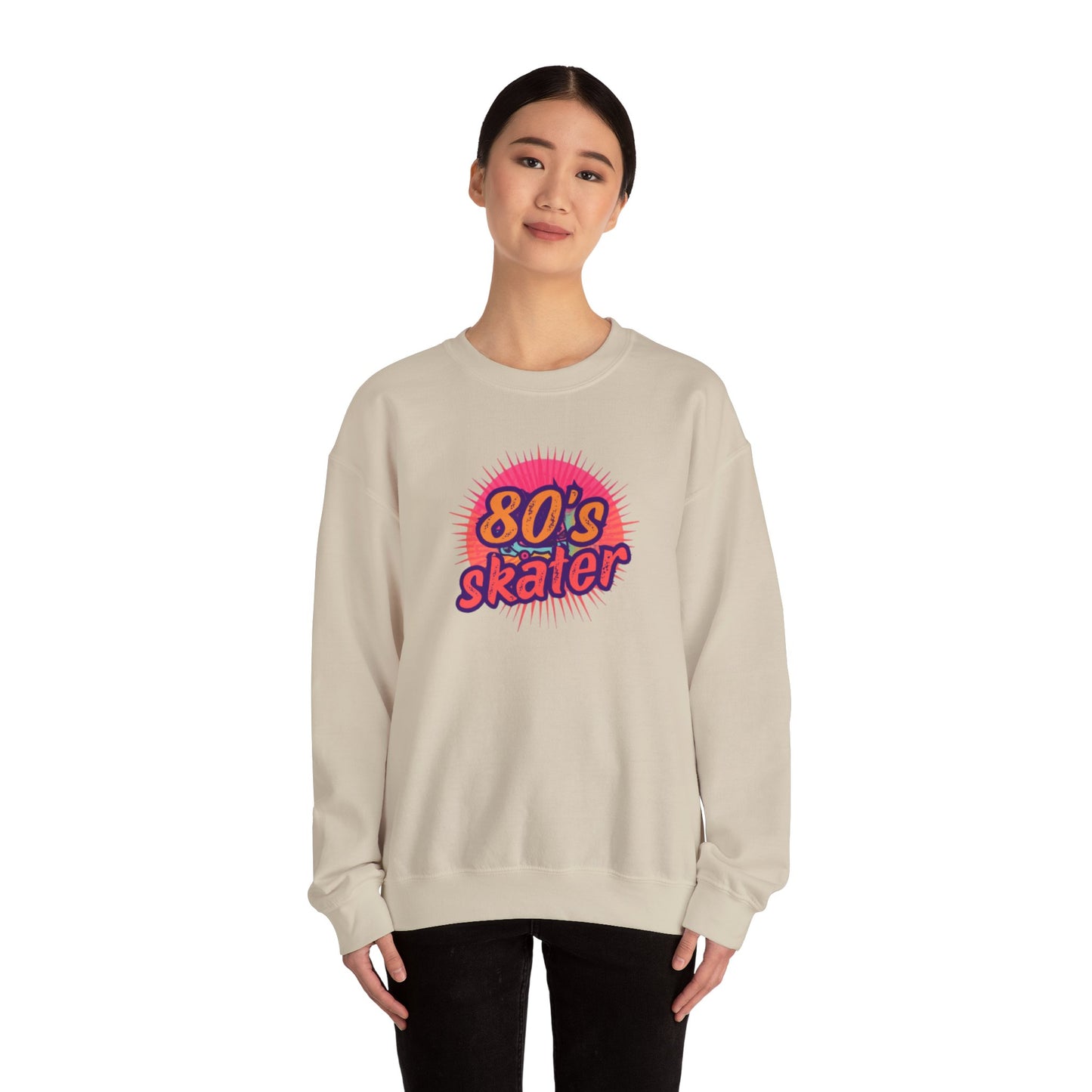 80's Skater Sweatshirt - Retro Skateboarding Crewneck