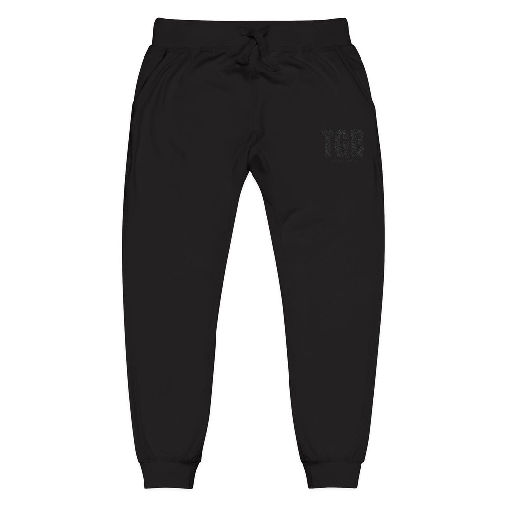 Embroidered 'TGB' Fleece Sweatpants – Cozy Casual Joggers