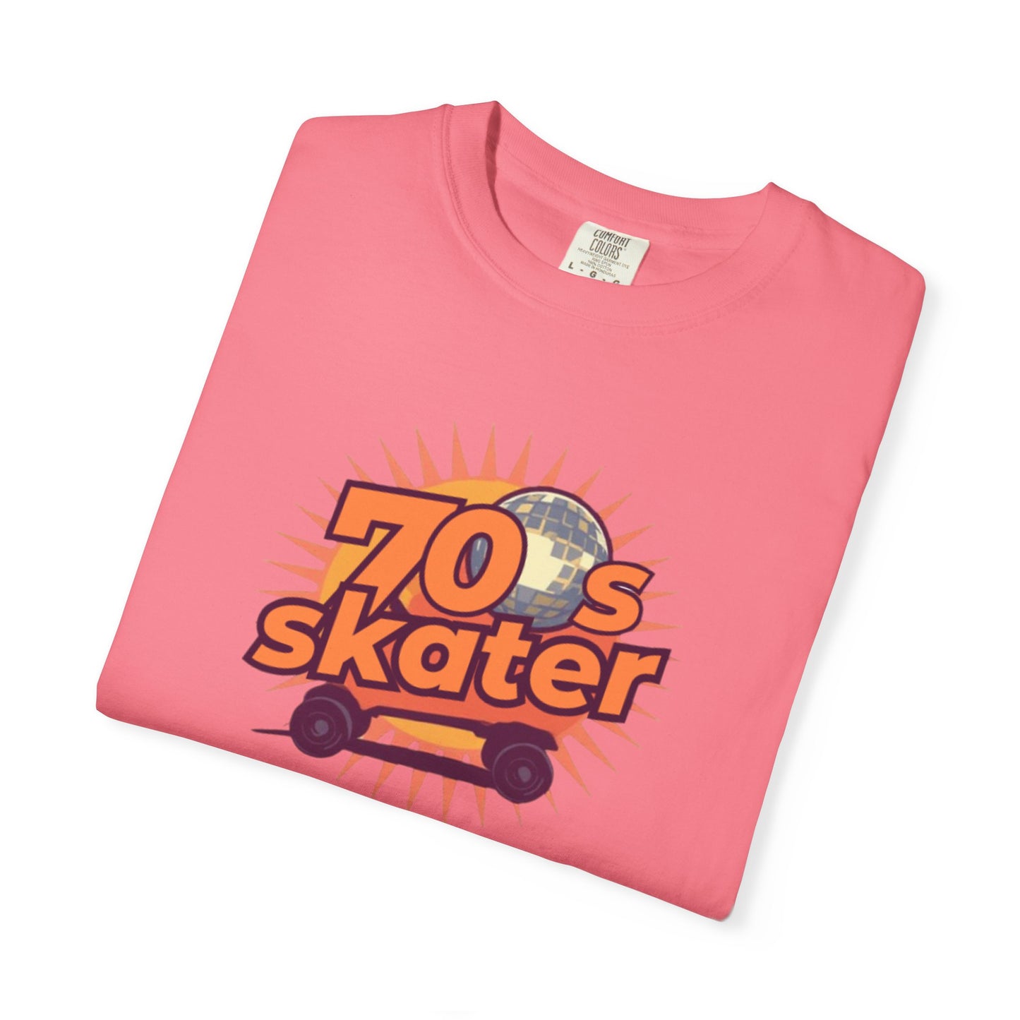 70s Skater T-Shirt — Retro Roller Skate Graphic Tee