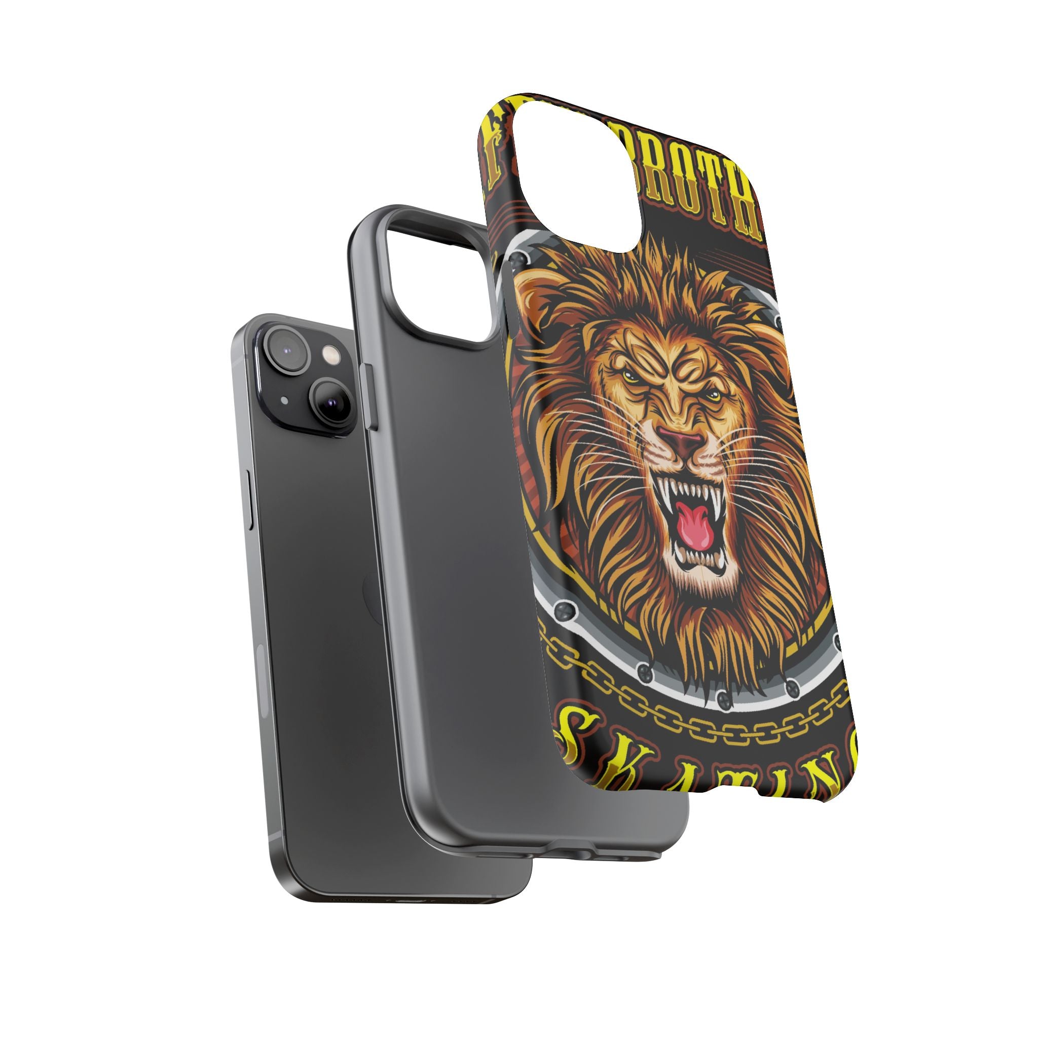 Lion King Tough Cases Phone Case — Fierce Roaring Lion Design, Protective Shockproof Cover