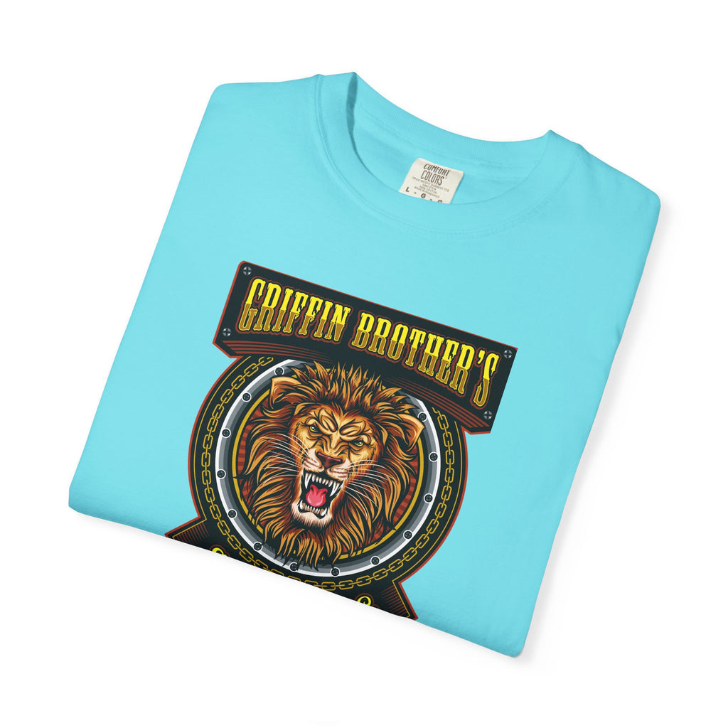 Griffin Brothers Skating Lion T-Shirt — Vintage Skate Crew Tee