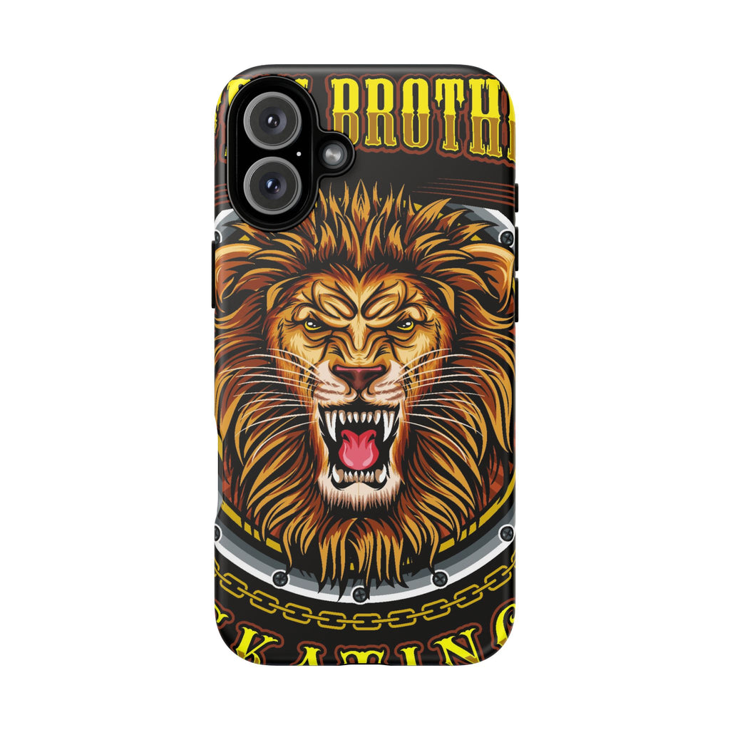 Lion King Tough Cases Phone Case — Fierce Roaring Lion Design, Protective Shockproof Cover