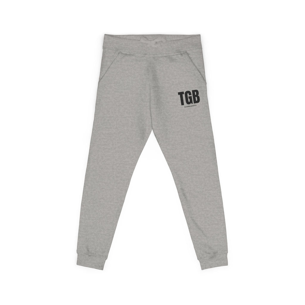 Embroidered 'TGB' Fleece Sweatpants – Cozy Casual Joggers