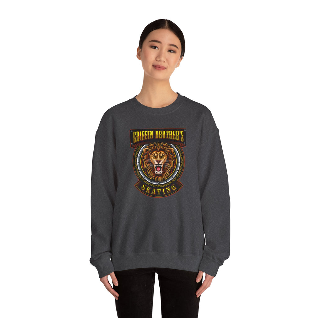 Griffin Brothers Skating Lion Crewneck Sweatshirt