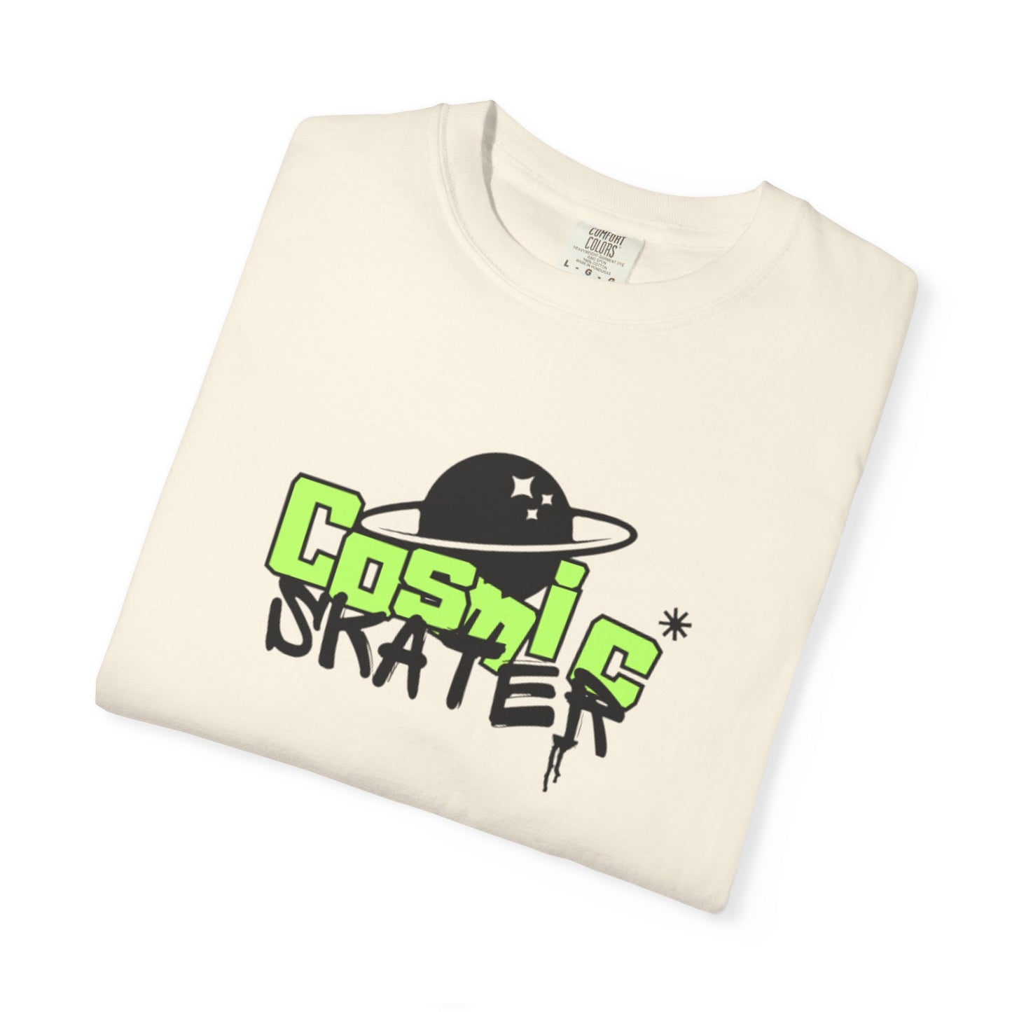 Cosmic Skater Graphic T-Shirt — Planet Skateboard Tee