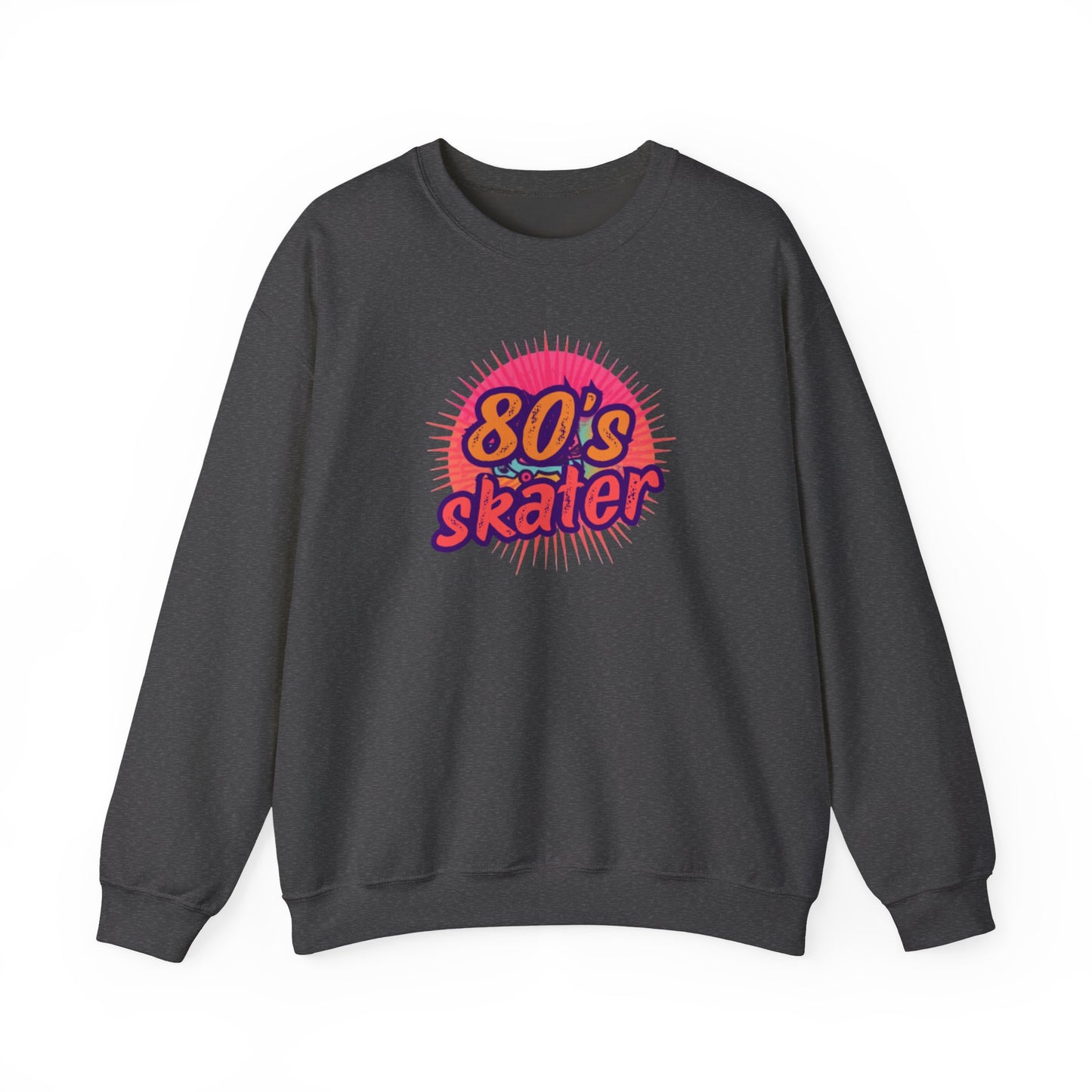 80's Skater Sweatshirt - Retro Skateboarding Crewneck