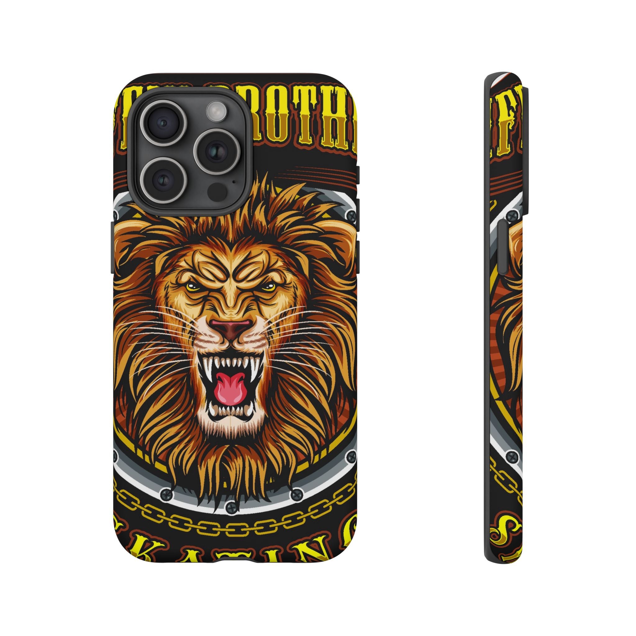 Lion King Tough Cases Phone Case — Fierce Roaring Lion Design, Protective Shockproof Cover