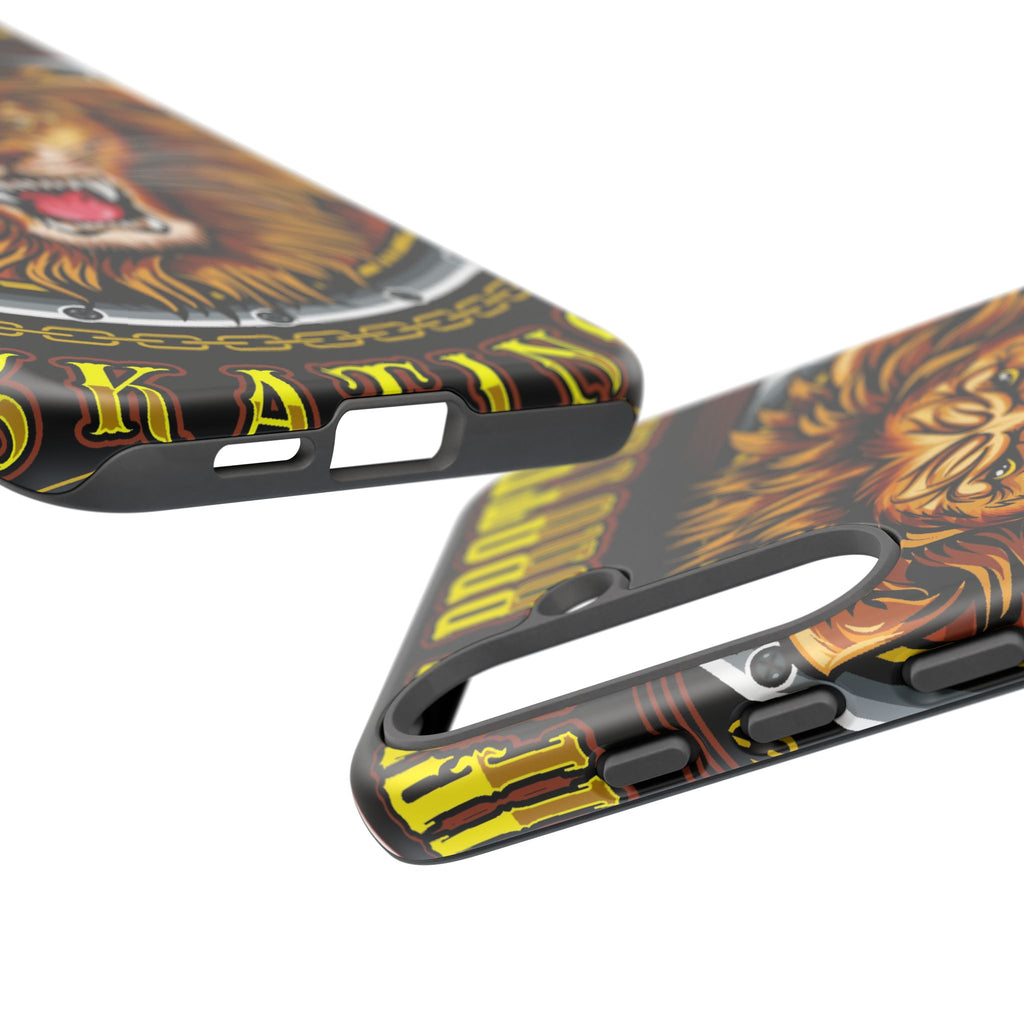 Lion King Tough Cases Phone Case — Fierce Roaring Lion Design, Protective Shockproof Cover