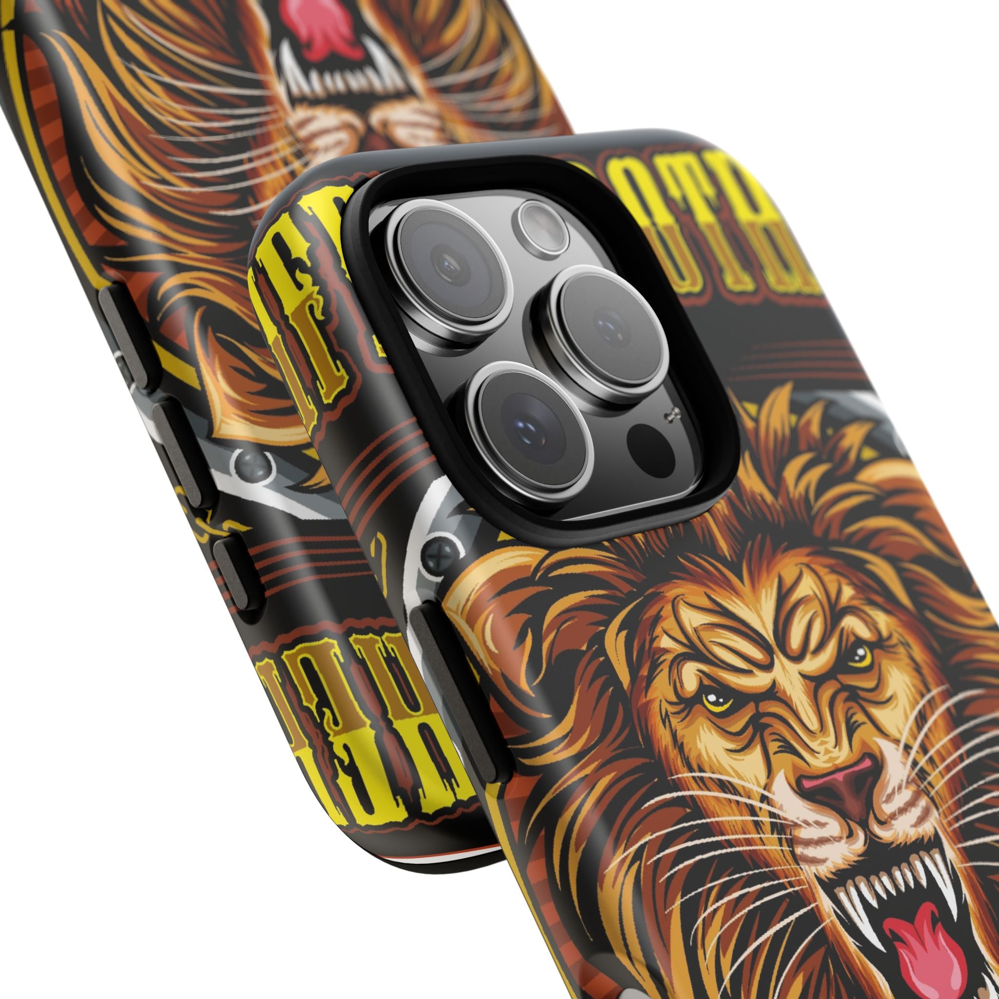 Lion King Tough Cases Phone Case — Fierce Roaring Lion Design, Protective Shockproof Cover