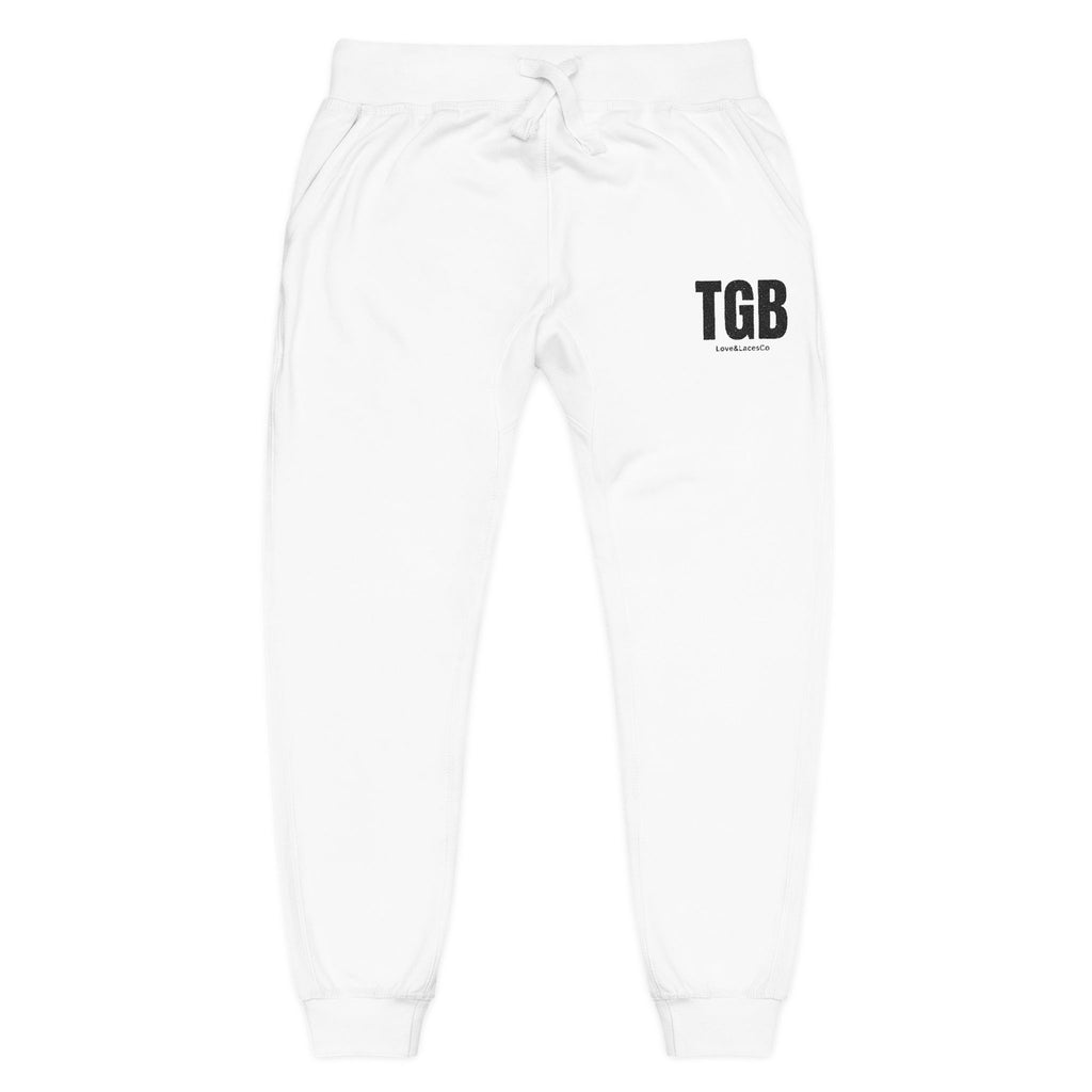 Embroidered 'TGB' Fleece Sweatpants – Cozy Casual Joggers