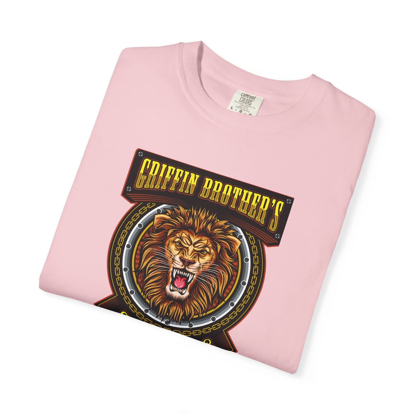 Griffin Brothers Skating Lion T-Shirt — Vintage Skate Crew Tee